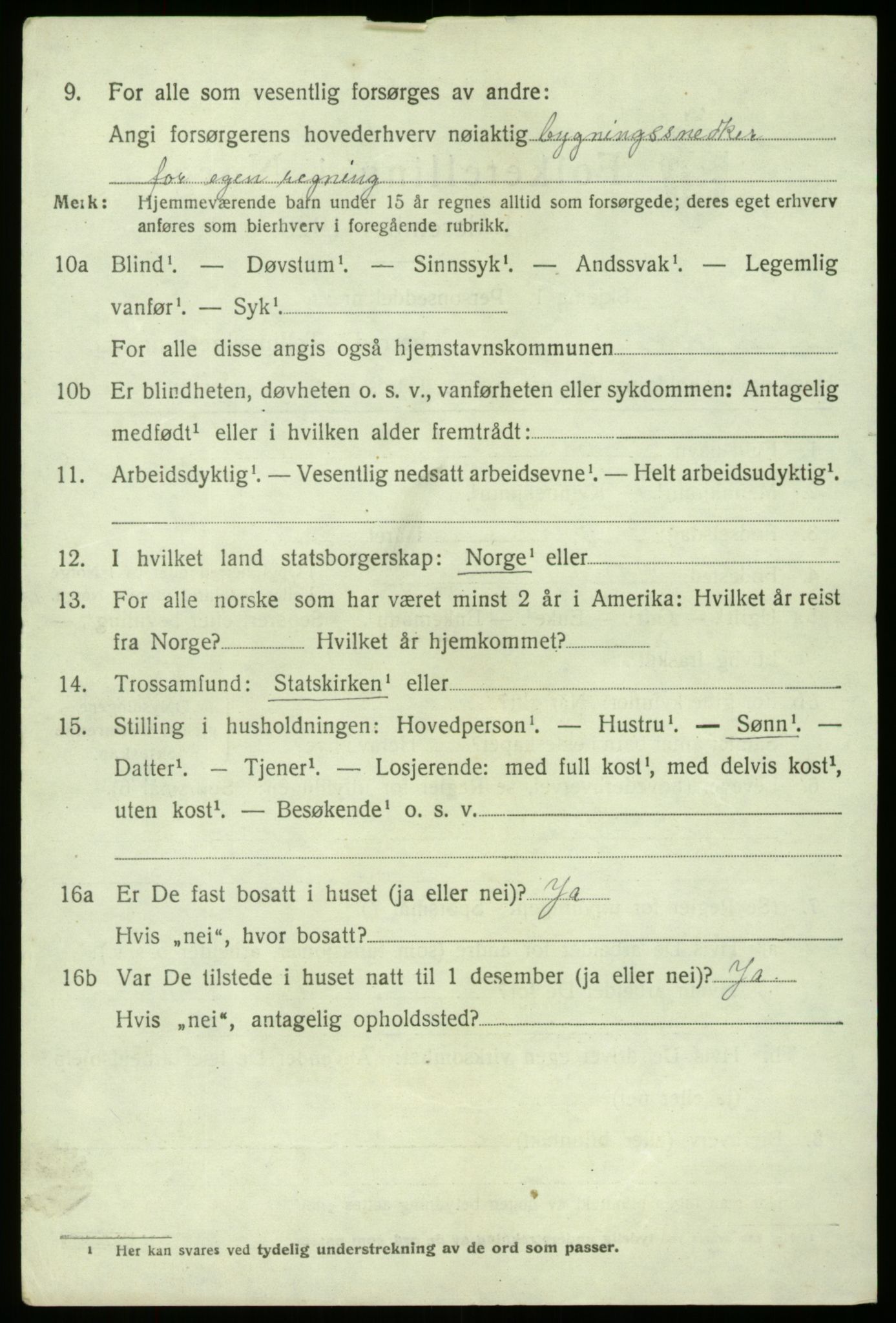 SAB, 1920 census for Fana, 1920, p. 24712