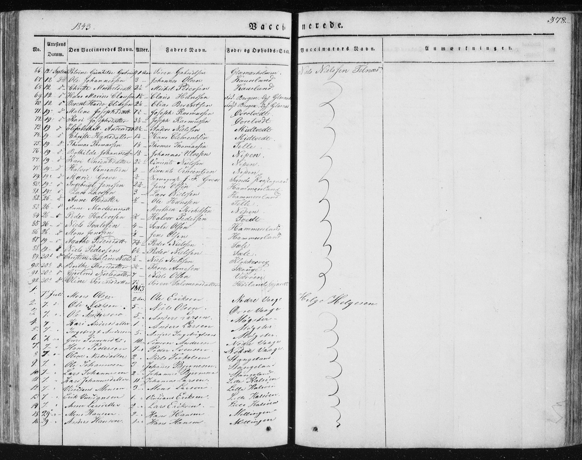 Sund sokneprestembete, SAB/A-99930: Parish register (official) no. A 13, 1835-1849, p. 378