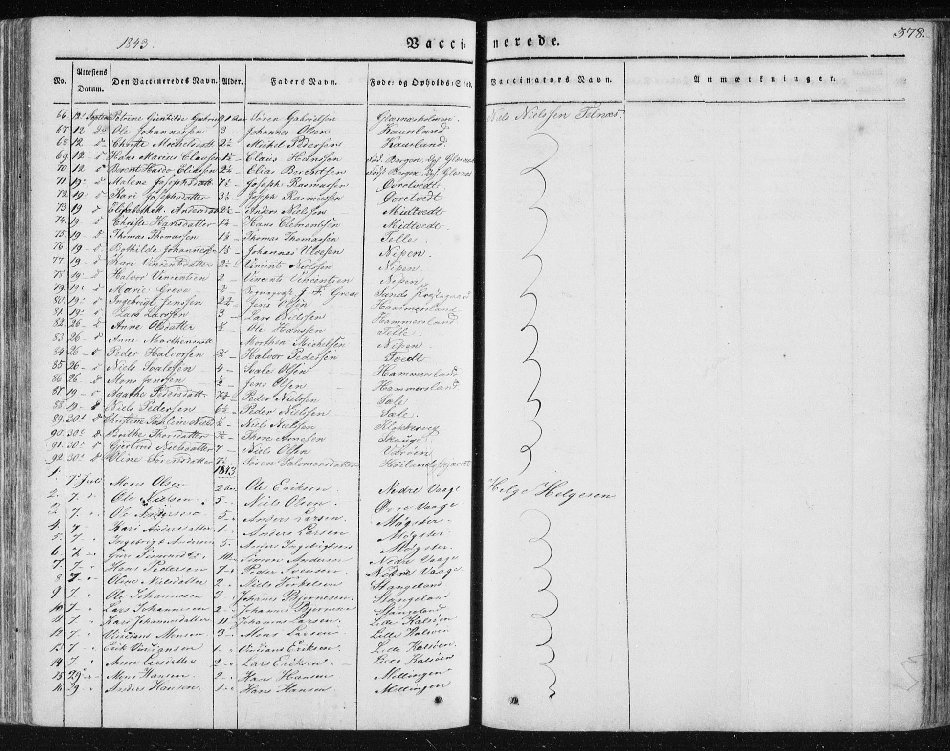 Sund sokneprestembete, AV/SAB-A-99930: Parish register (official) no. A 13, 1835-1849, p. 378