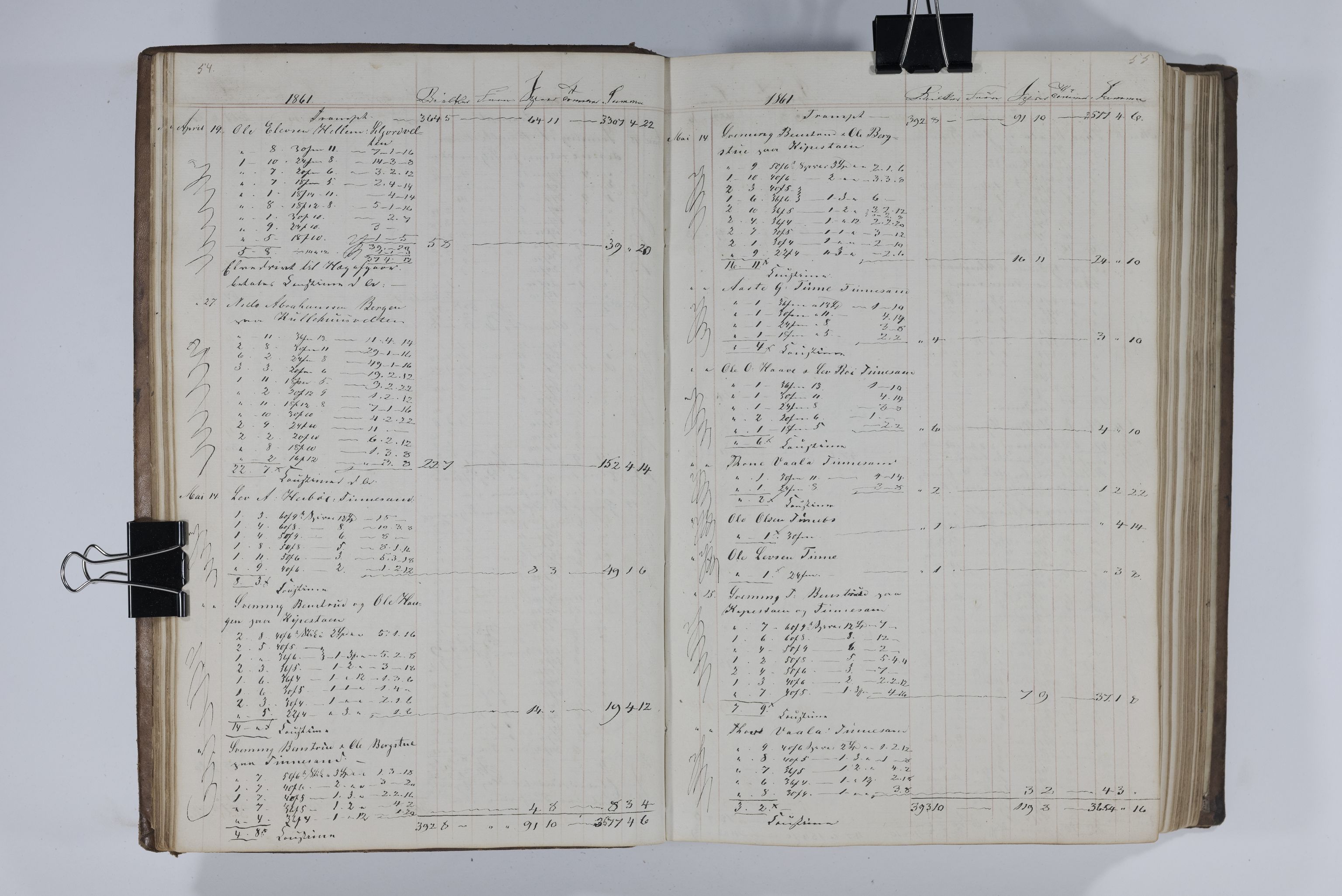 Blehr/ Kjellestad, TEMU/TGM-A-1212/E/Ea/L0003: Merkebok, 1858-1869, p. 30