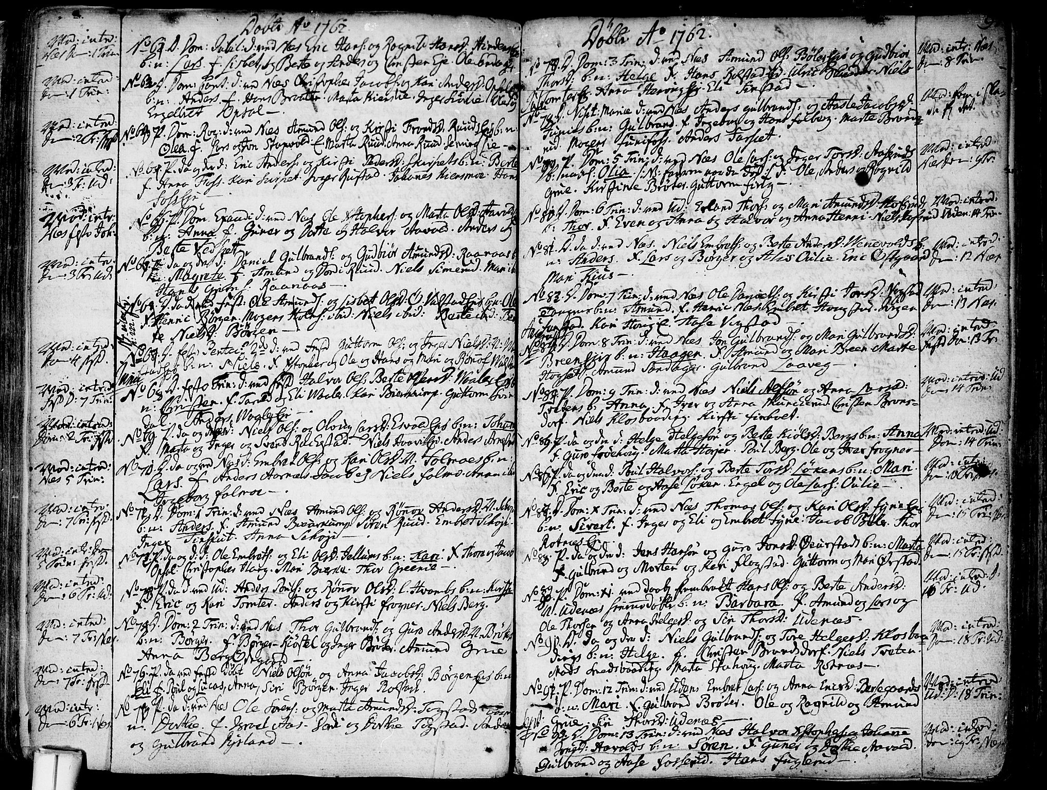 Nes prestekontor Kirkebøker, AV/SAO-A-10410/F/Fa/L0003: Parish register (official) no. I 3, 1734-1781, p. 94