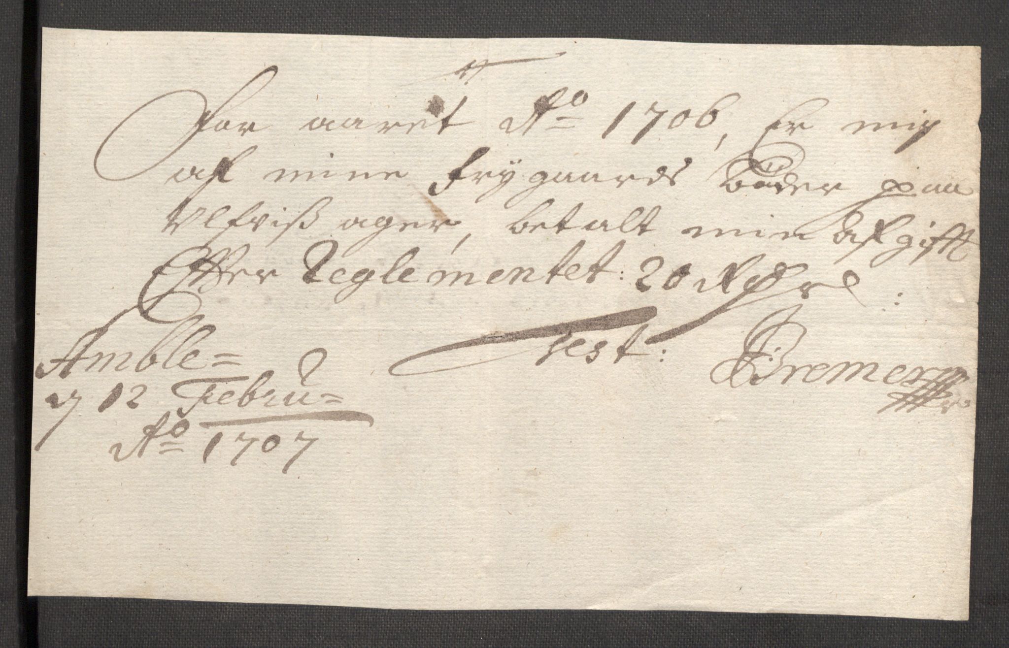 Rentekammeret inntil 1814, Reviderte regnskaper, Fogderegnskap, RA/EA-4092/R52/L3314: Fogderegnskap Sogn, 1705-1707, p. 393