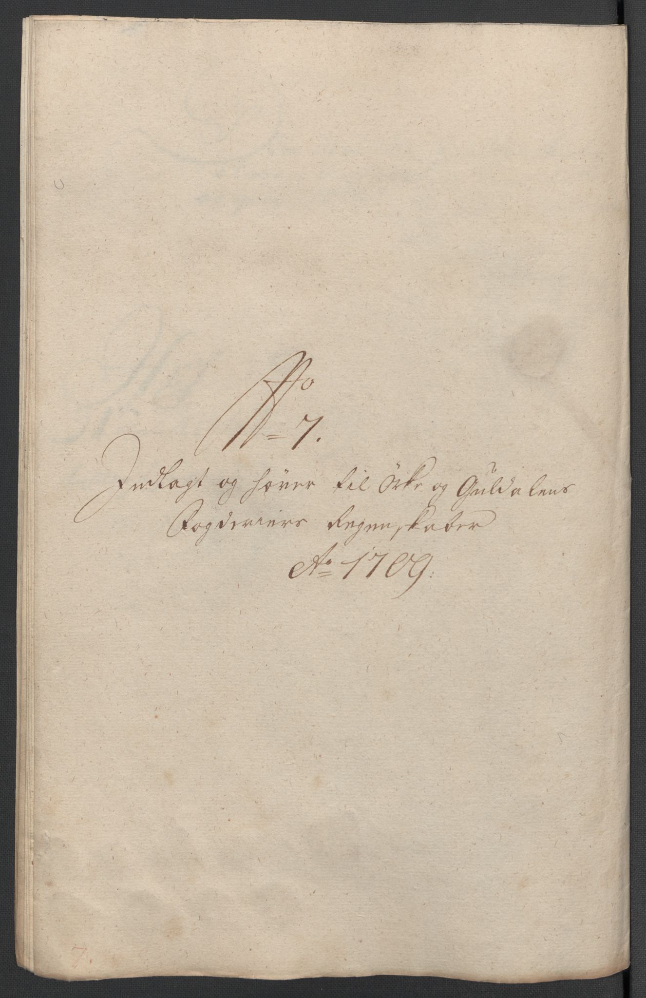 Rentekammeret inntil 1814, Reviderte regnskaper, Fogderegnskap, AV/RA-EA-4092/R60/L3959: Fogderegnskap Orkdal og Gauldal, 1709, p. 154