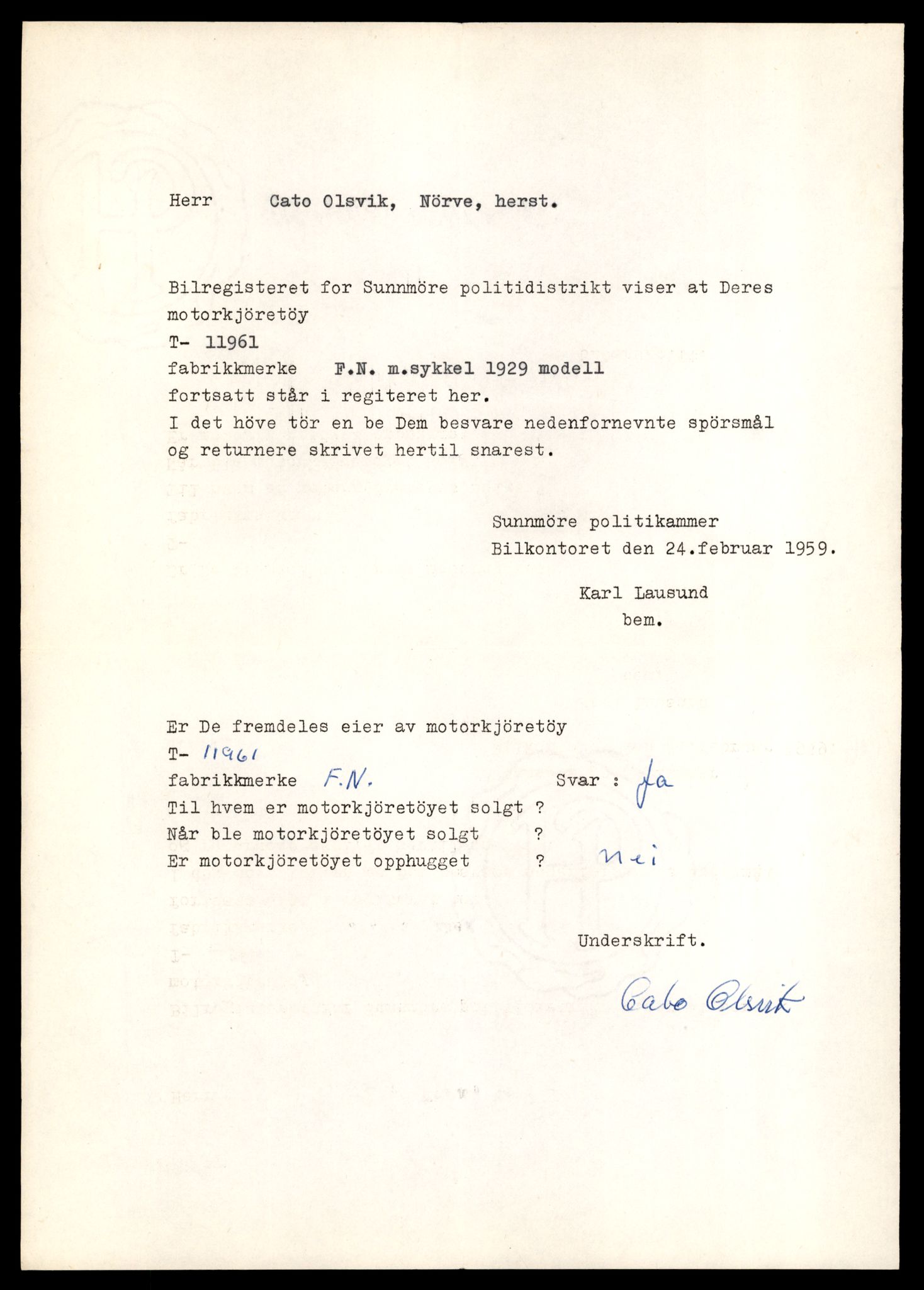 Møre og Romsdal vegkontor - Ålesund trafikkstasjon, AV/SAT-A-4099/F/Fe/L0031: Registreringskort for kjøretøy T 11800 - T 11996, 1927-1998, p. 2727
