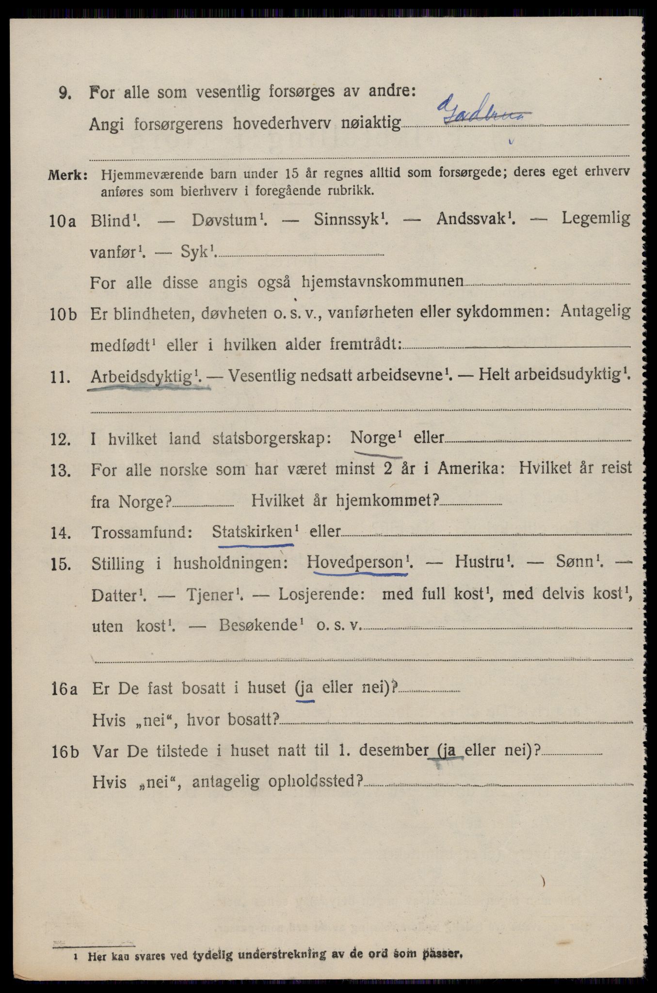 SAST, 1920 census for Hjelmeland, 1920, p. 826