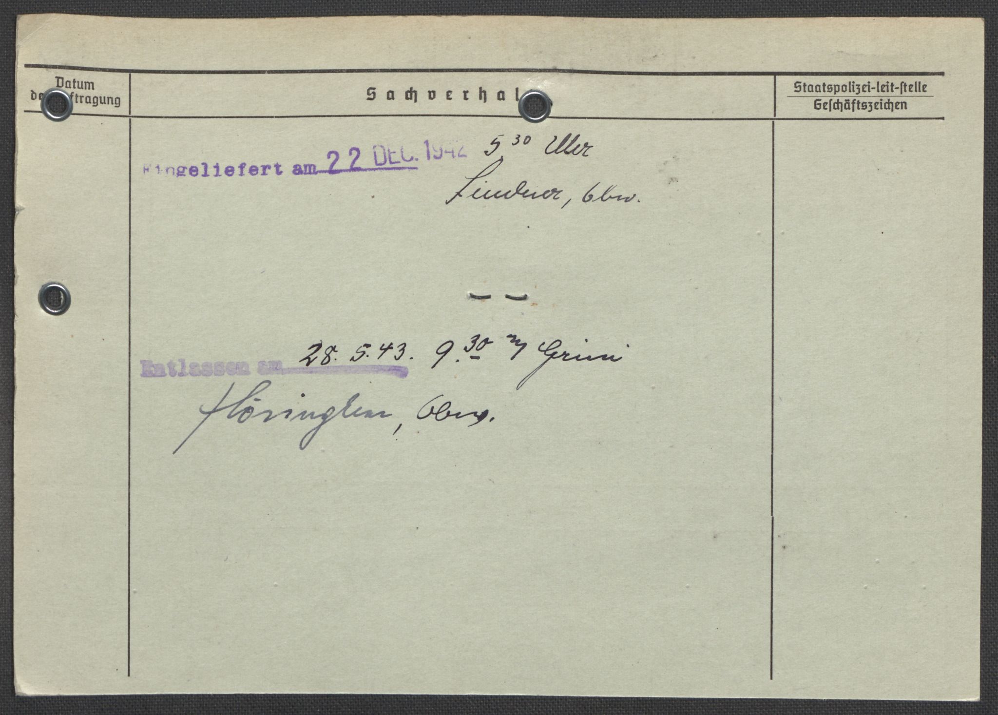 Befehlshaber der Sicherheitspolizei und des SD, AV/RA-RAFA-5969/E/Ea/Eaa/L0007: Register over norske fanger i Møllergata 19: Lundb-N, 1940-1945, p. 467