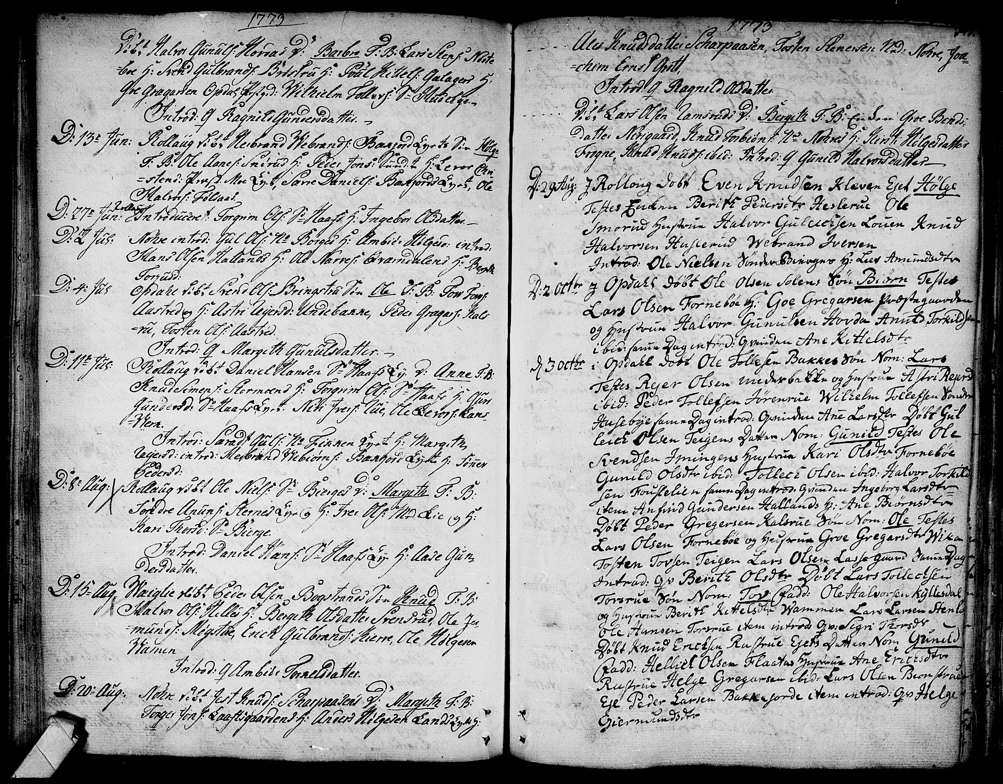 Rollag kirkebøker, SAKO/A-240/F/Fa/L0003: Parish register (official) no. I 3, 1743-1778, p. 141