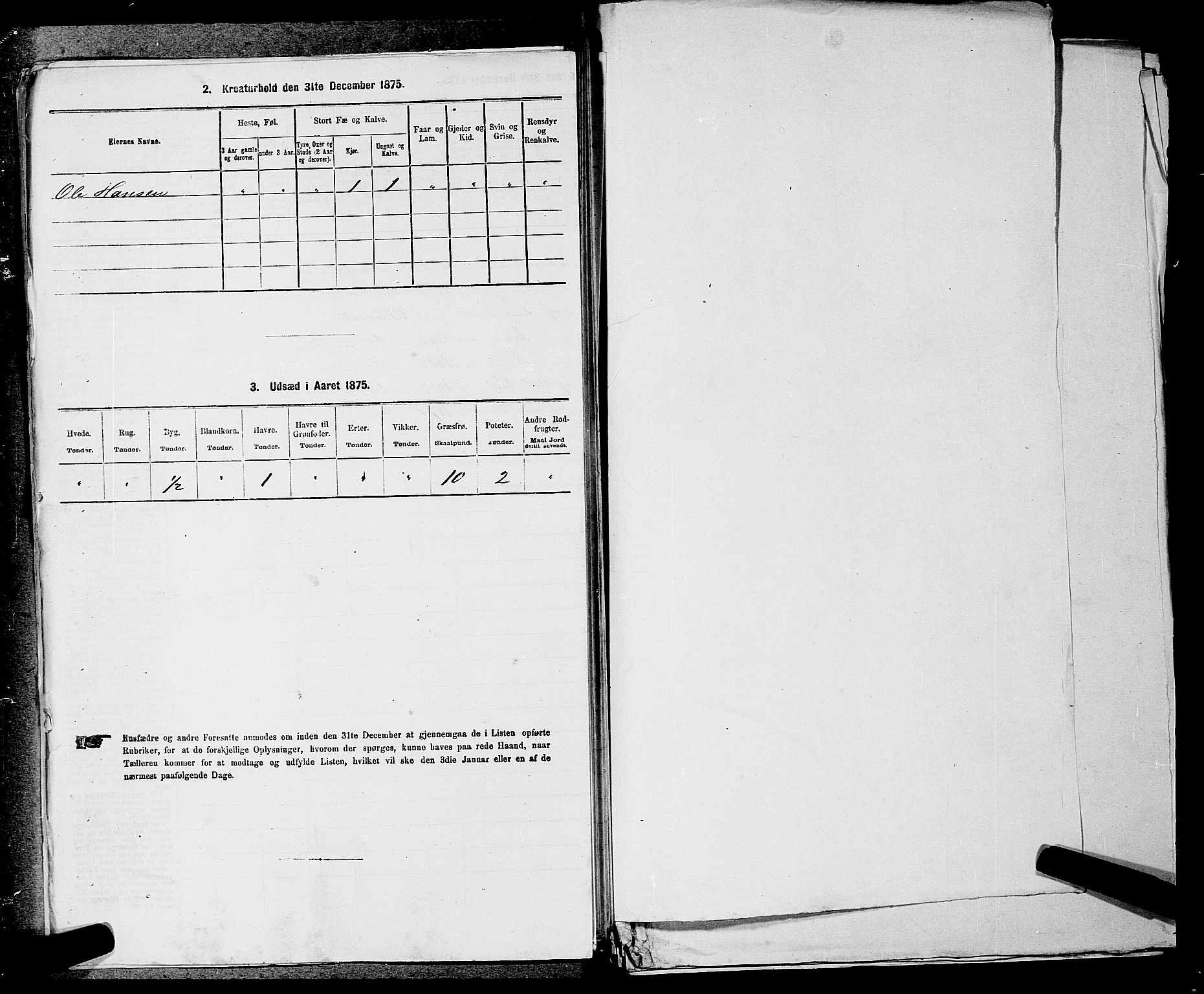 RA, 1875 census for 0235P Ullensaker, 1875, p. 649