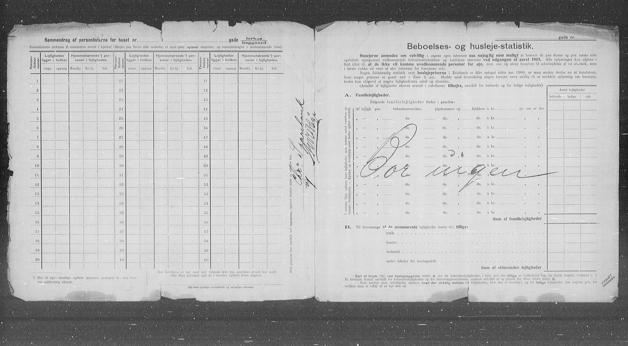 OBA, Municipal Census 1905 for Kristiania, 1905, p. 44626