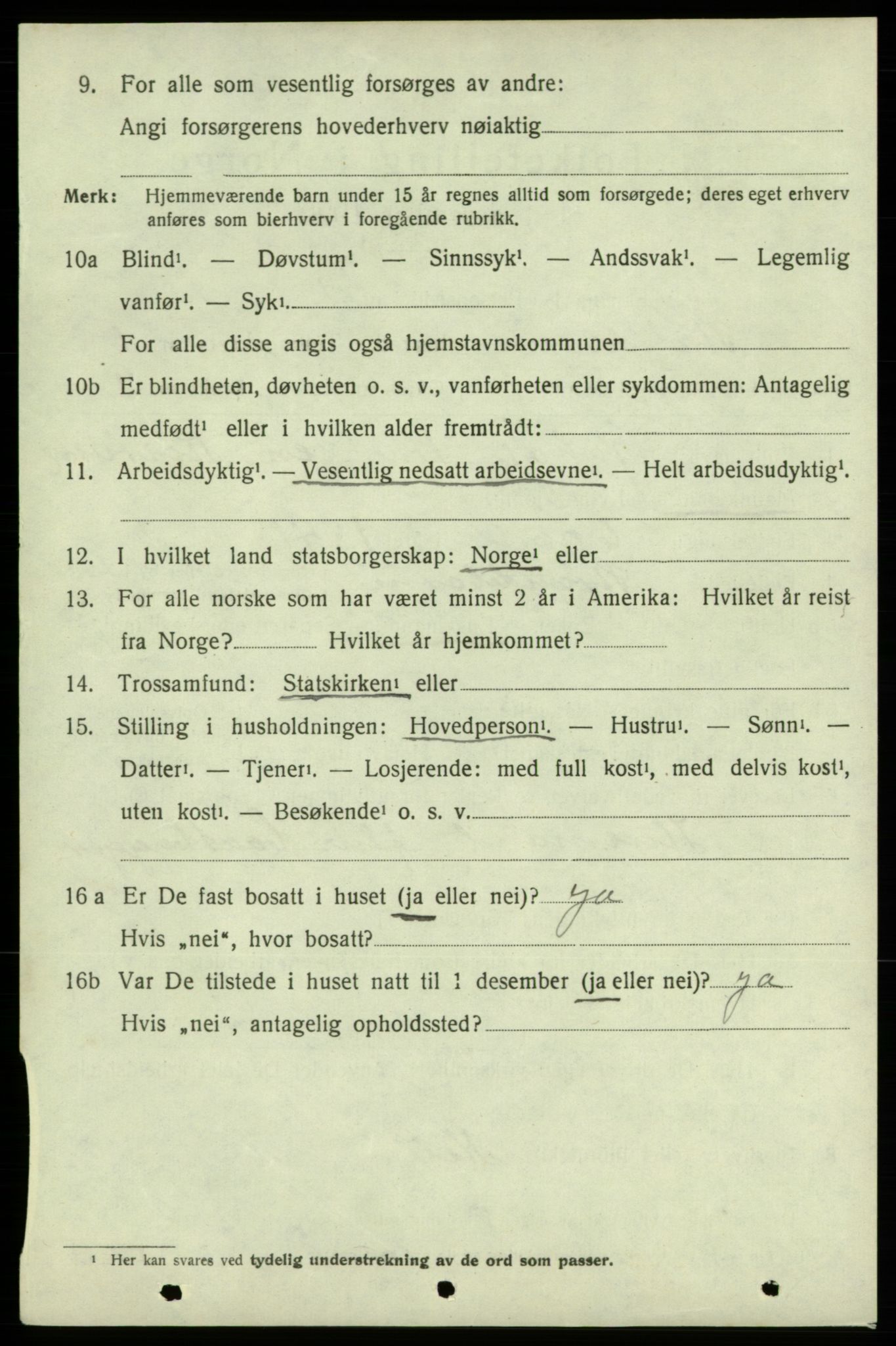 SAB, 1920 census for Strandebarm, 1920, p. 3947