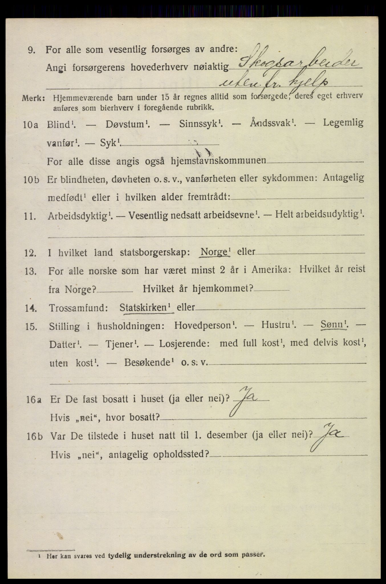 SAH, 1920 census for Grue, 1920, p. 8040