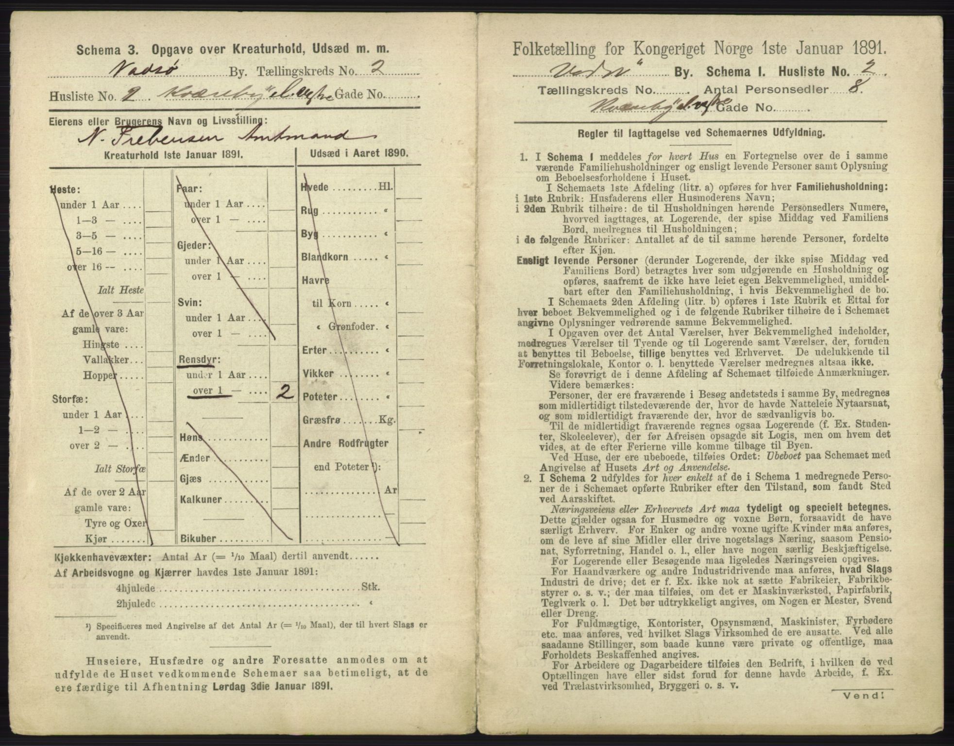 RA, 1891 census for 2003 Vadsø, 1891, p. 587