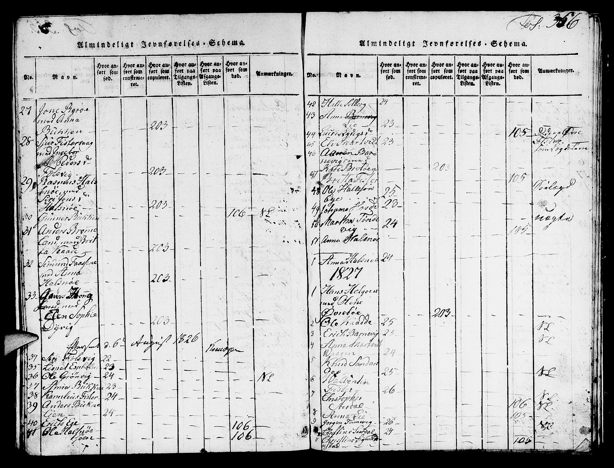 Hjelmeland sokneprestkontor, AV/SAST-A-101843/01/V/L0003: Parish register (copy) no. B 3, 1816-1841, p. 356