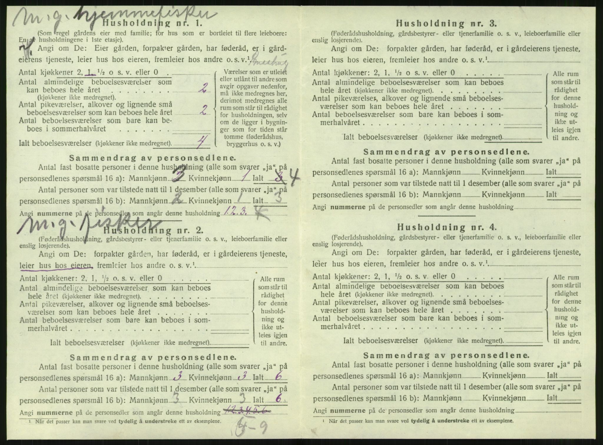 SAT, 1920 census for Tjøtta, 1920, p. 556