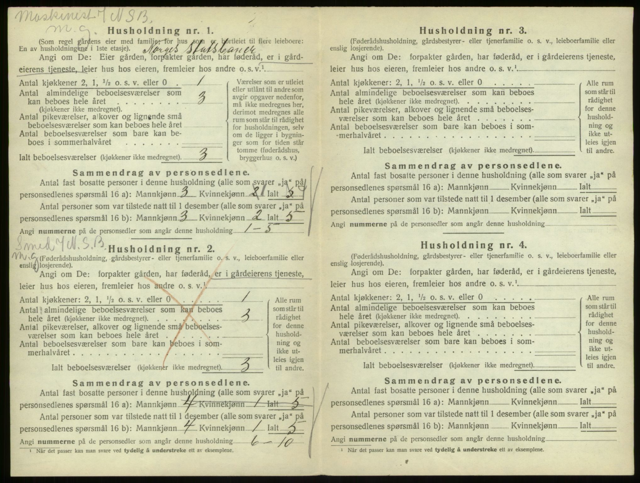 SAB, 1920 census for Ulvik, 1920, p. 74