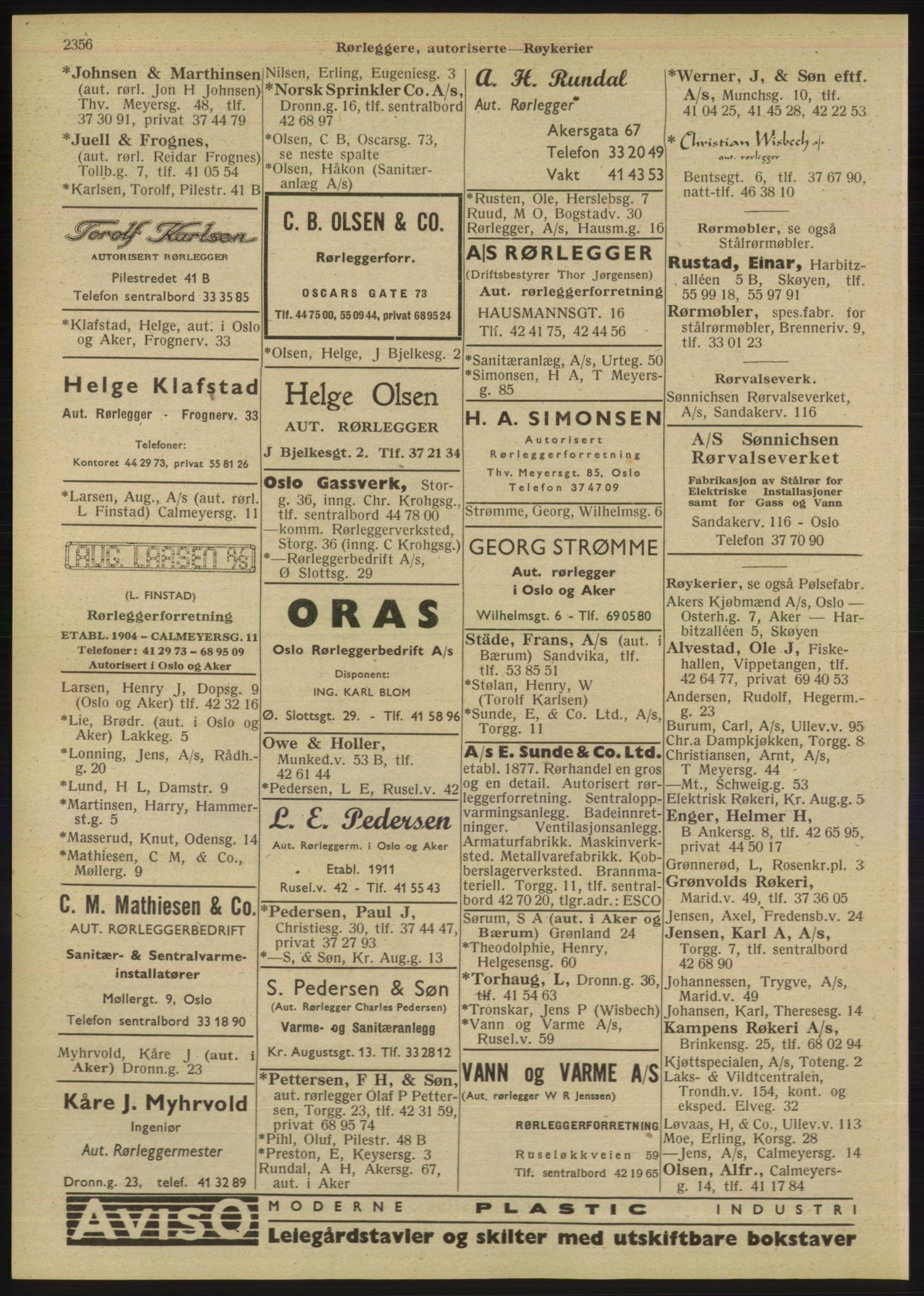 Kristiania/Oslo adressebok, PUBL/-, 1947, p. 2356