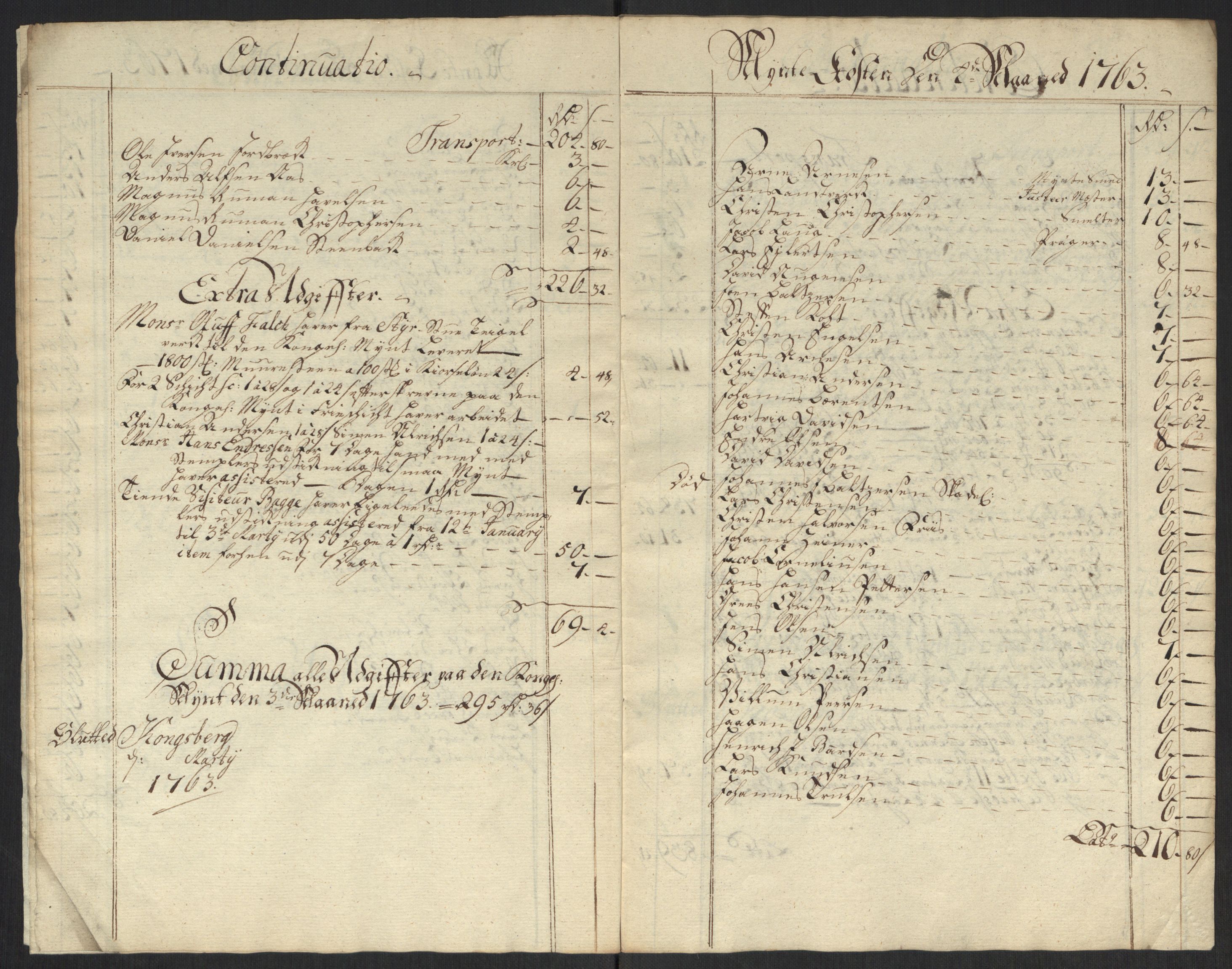 Rentekammeret inntil 1814, Realistisk ordnet avdeling, AV/RA-EA-4070/Oa/L0010: [Y8]: Regninger for Kongsbergs mynt., 1760-1805, p. 34