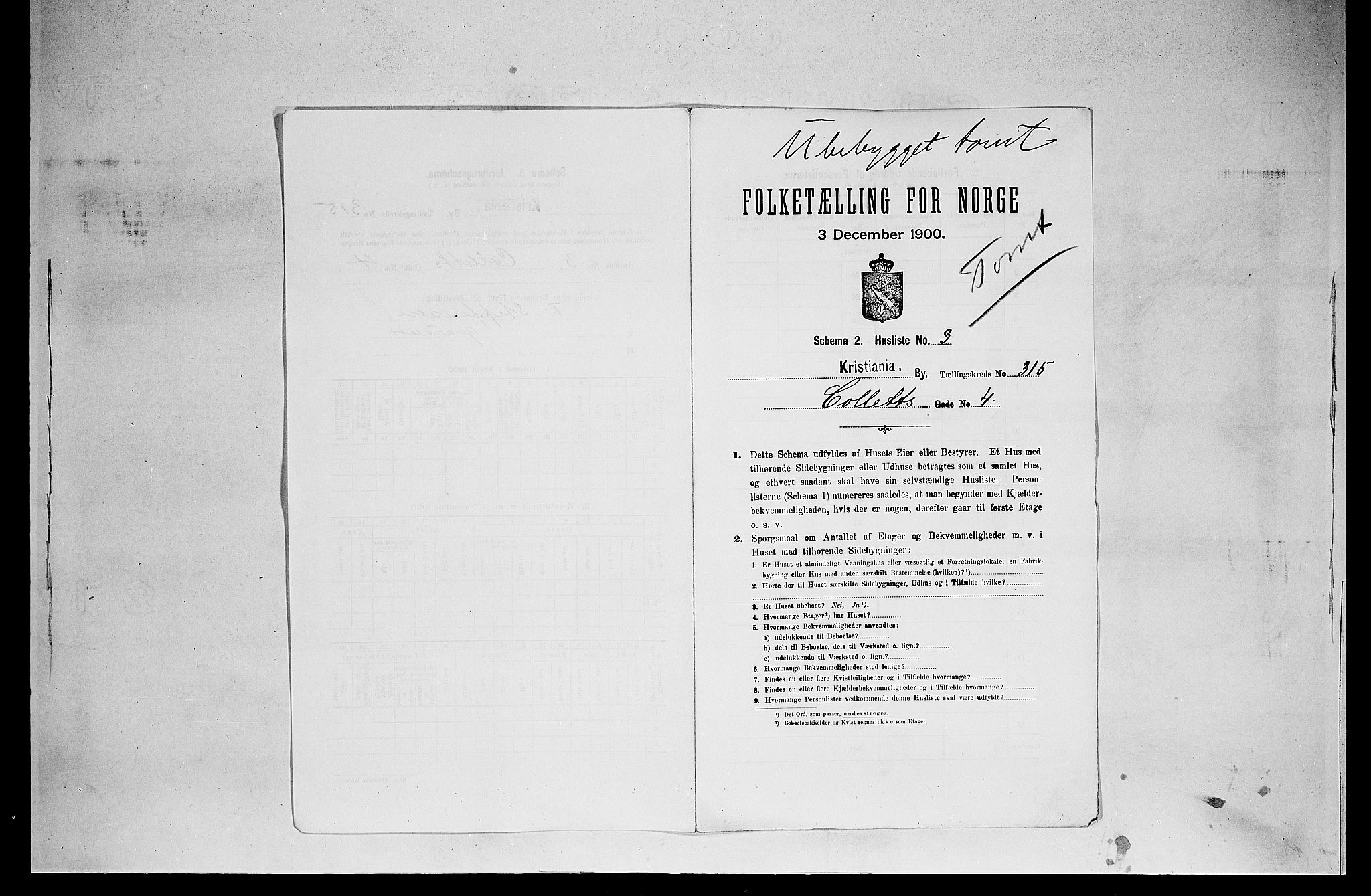 SAO, 1900 census for Kristiania, 1900, p. 13361