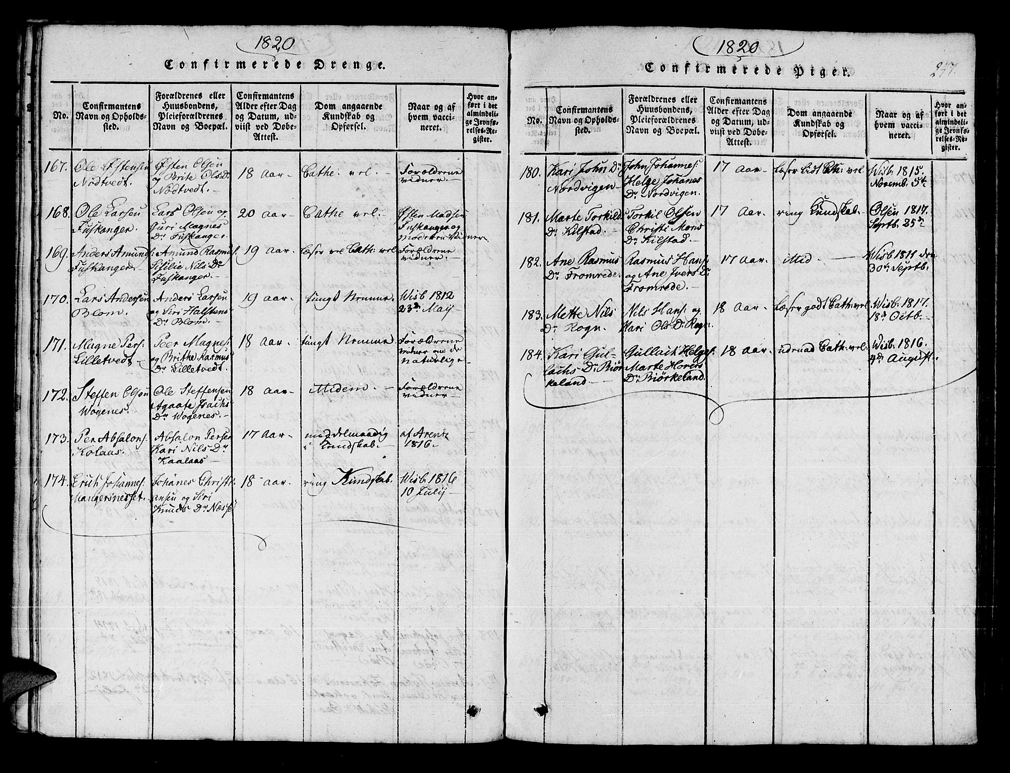 Manger sokneprestembete, SAB/A-76801/H/Haa: Parish register (official) no. A 3, 1816-1824, p. 247