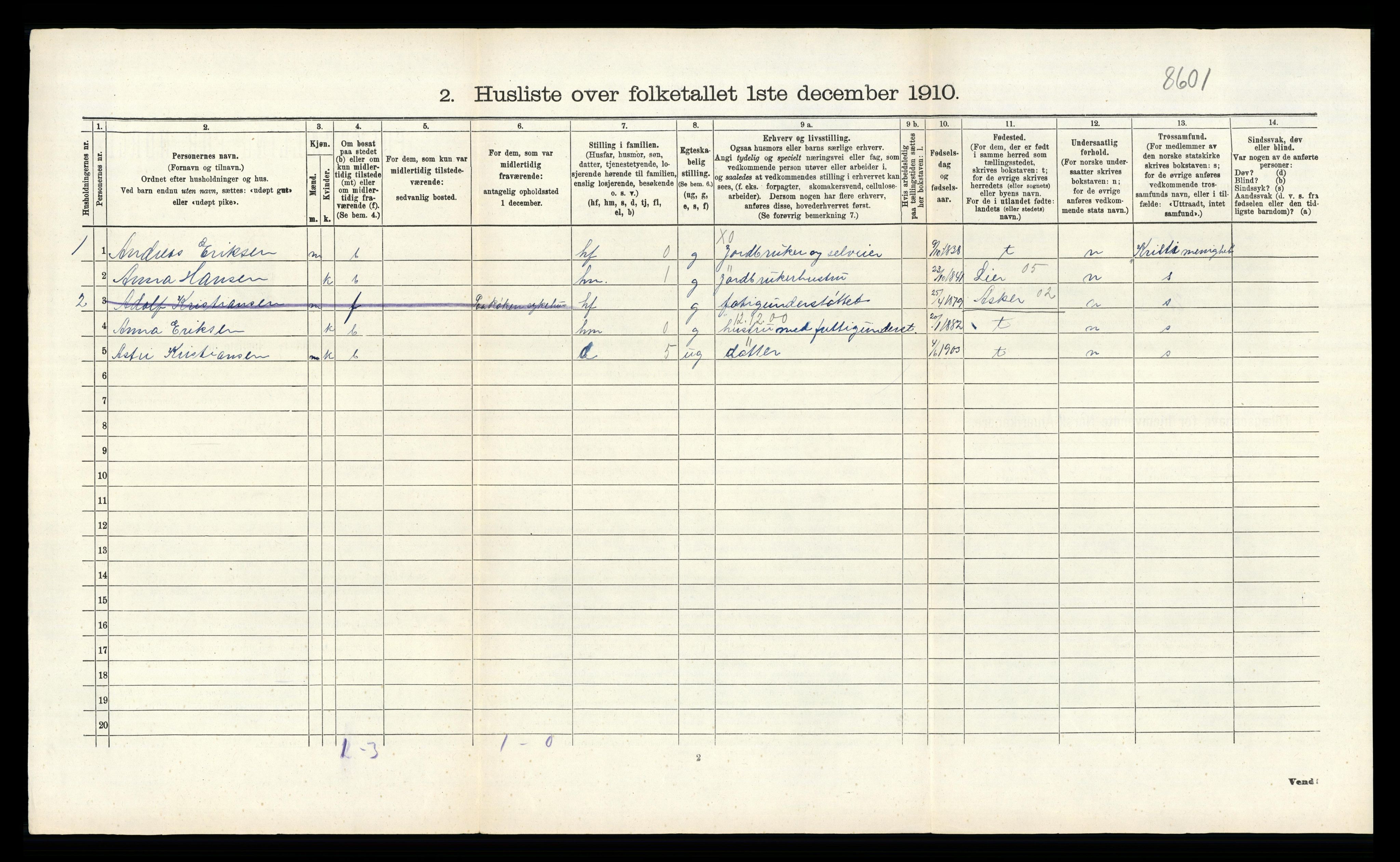 RA, 1910 census for Røyken, 1910, p. 772