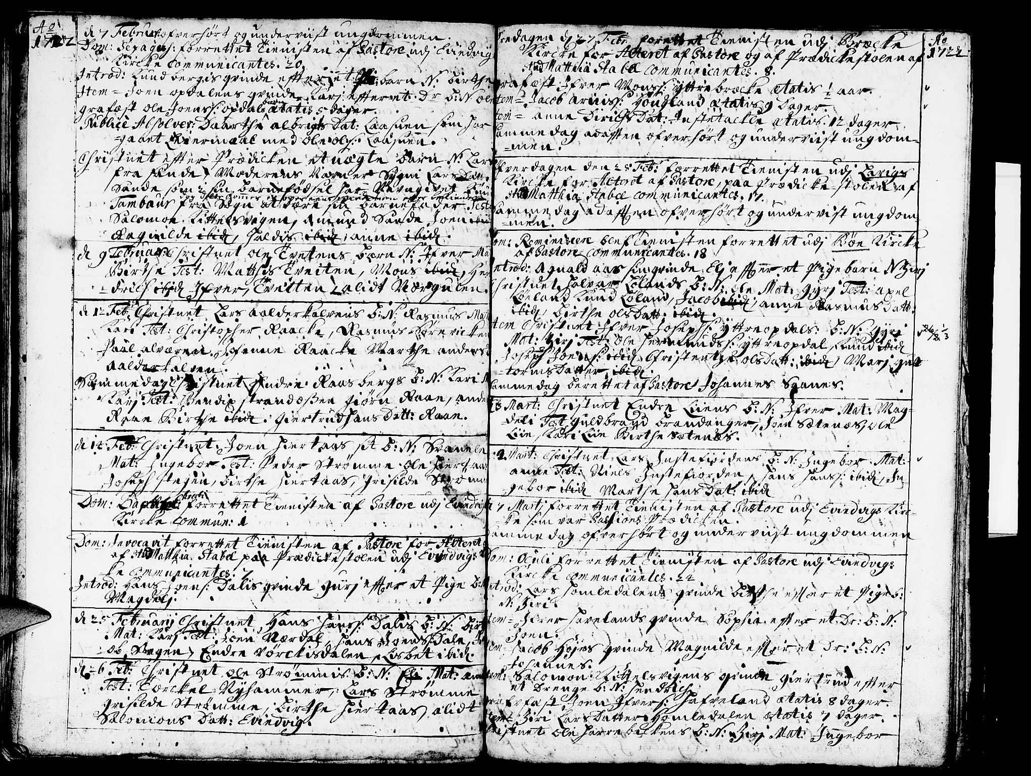 Gulen sokneprestembete, SAB/A-80201/H/Haa/Haaa/L0007: Parish register (official) no. A 7, 1716-1722, p. 70