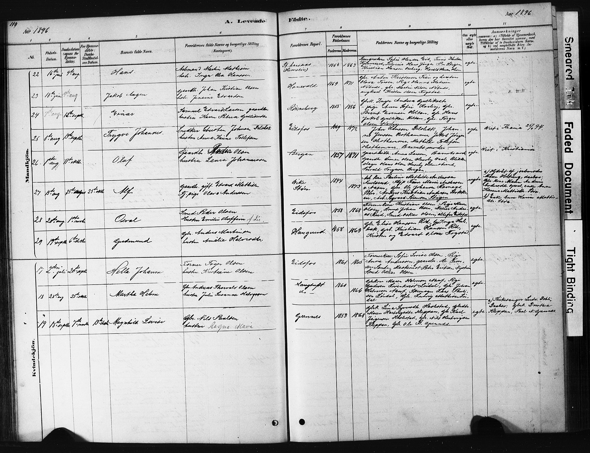 Hof kirkebøker, AV/SAKO-A-64/G/Ga/L0004: Parish register (copy) no. I 4, 1878-1930, p. 110