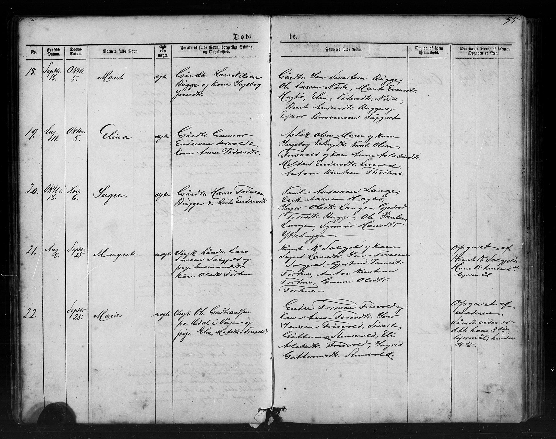 Ministerialprotokoller, klokkerbøker og fødselsregistre - Møre og Romsdal, AV/SAT-A-1454/552/L0638: Parish register (copy) no. 552C01, 1867-1902, p. 55