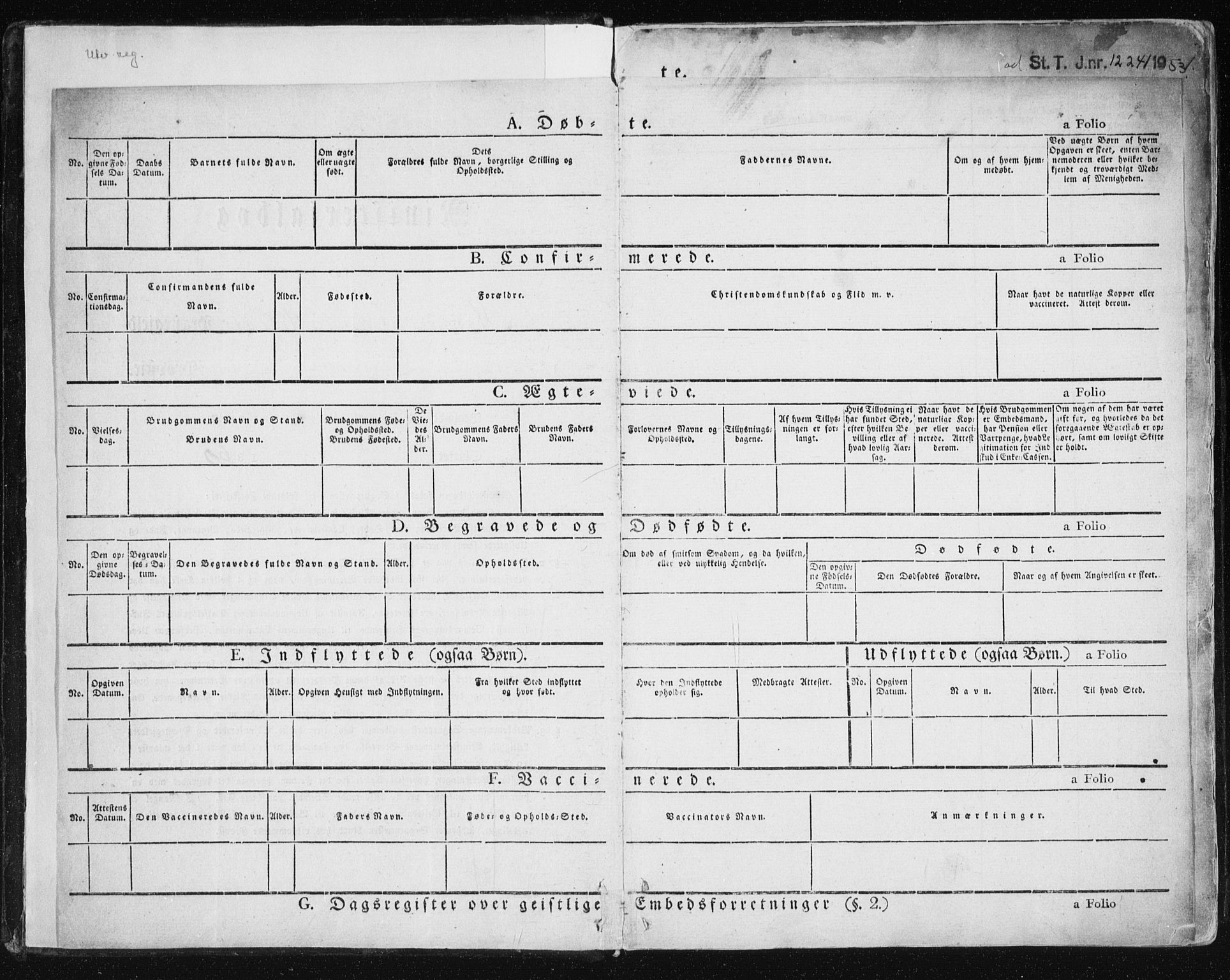 Ministerialprotokoller, klokkerbøker og fødselsregistre - Sør-Trøndelag, AV/SAT-A-1456/672/L0855: Parish register (official) no. 672A07, 1829-1860