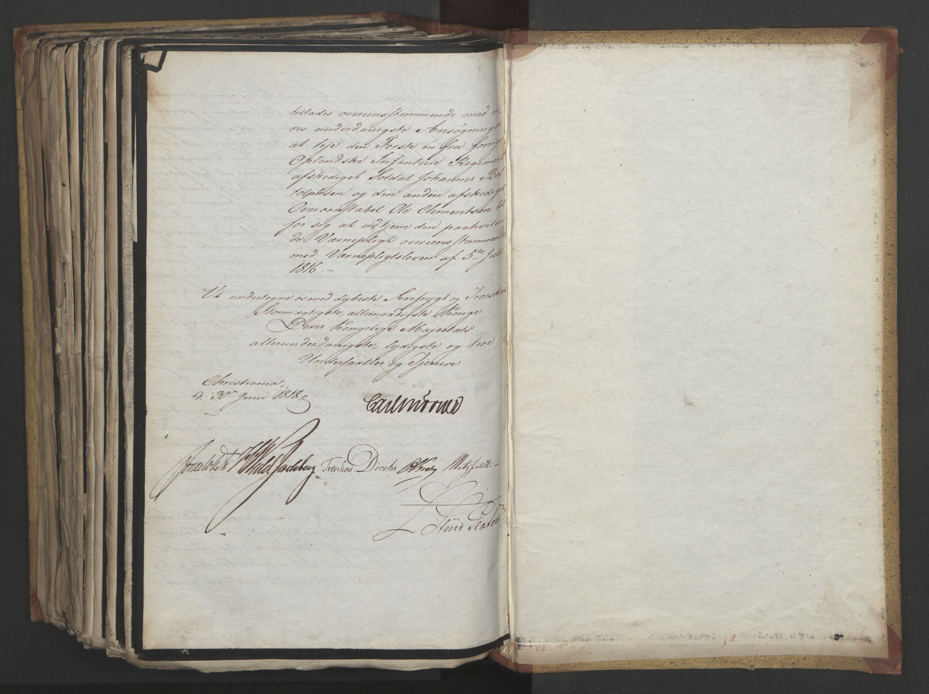 Statsrådsavdelingen i Stockholm, AV/RA-S-1003/D/Da/L0014: Regjeringsinnstillinger nr. 2890-3057, 1818, p. 591