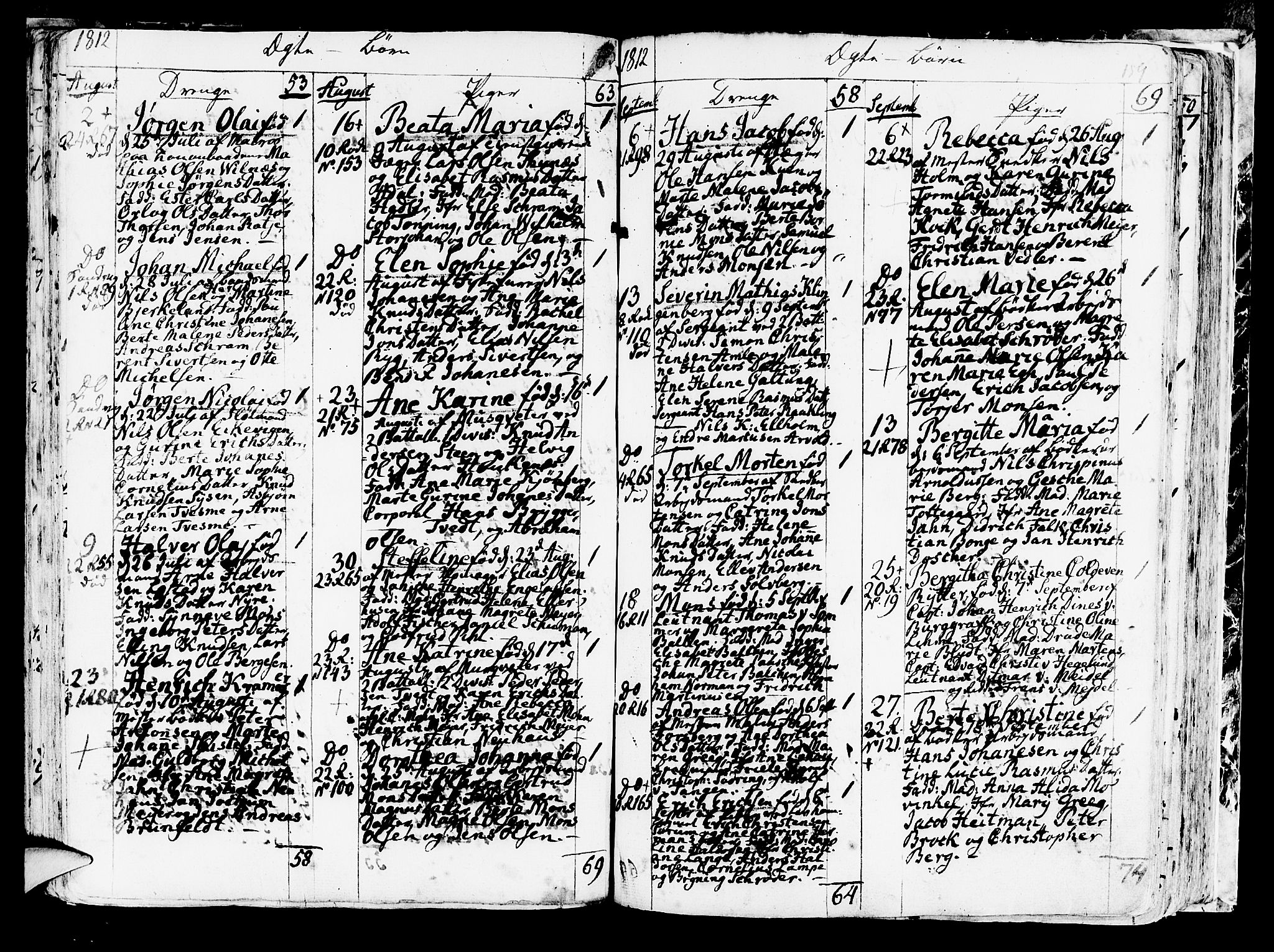 Korskirken sokneprestembete, AV/SAB-A-76101/H/Haa/L0006: Parish register (official) no. A 6, 1790-1820, p. 159