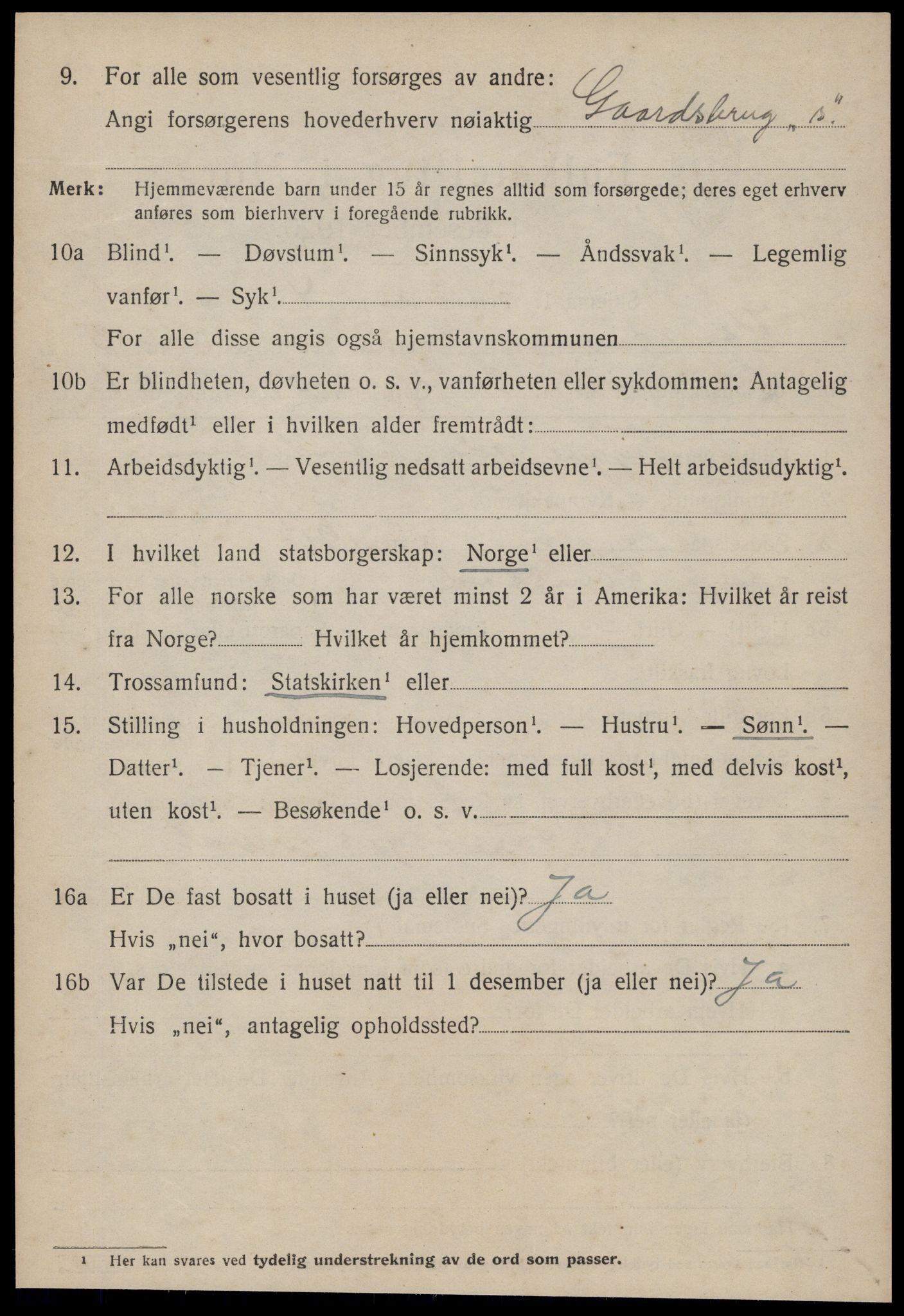 SAT, 1920 census for Kornstad, 1920, p. 1926