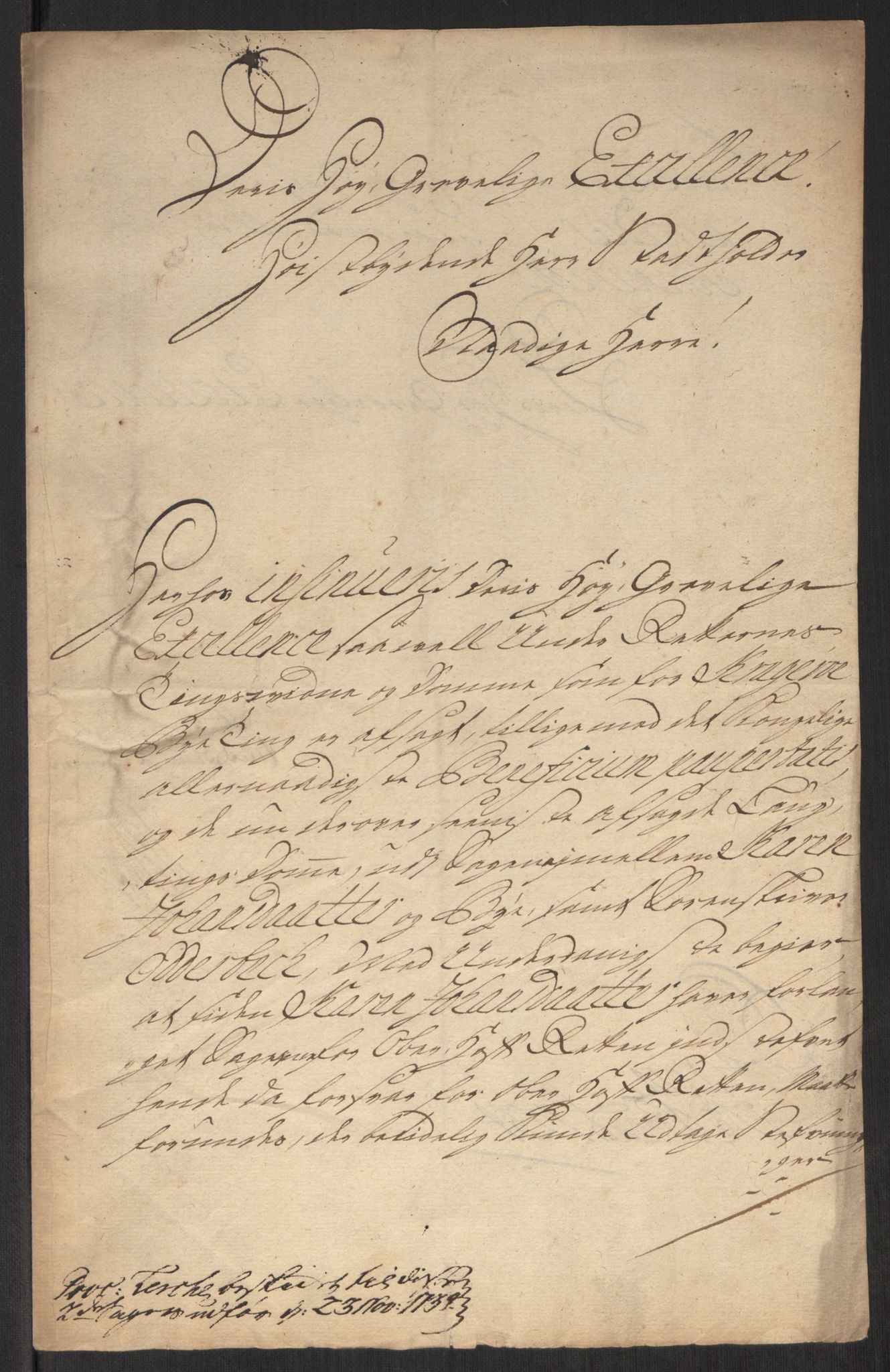 Stattholderembetet 1572-1771, AV/RA-EA-2870/Ef/L0107: Brev fra embetsmenn og andre, 1733-1734, p. 407