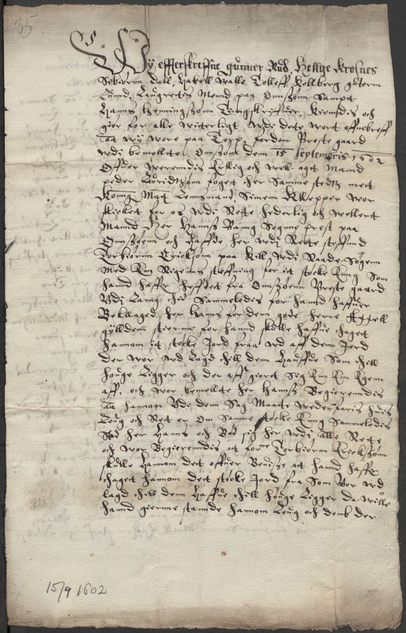 Riksarkivets diplomsamling, RA/EA-5965/F15/L0003: Prestearkiv - Østfold, 1594-1700, p. 175