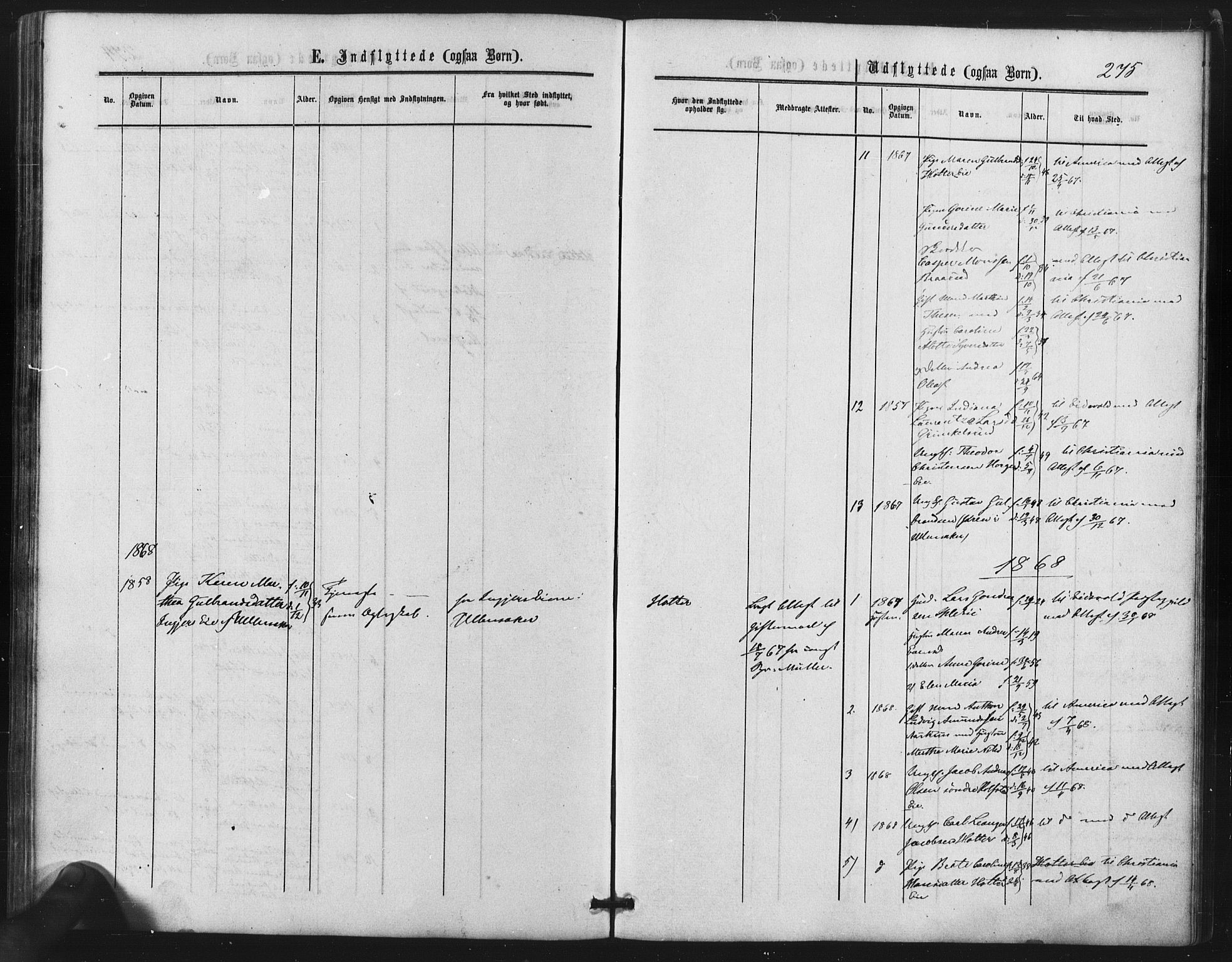 Nes prestekontor Kirkebøker, SAO/A-10410/F/Fb/L0001: Parish register (official) no. II 1, 1859-1882, p. 275