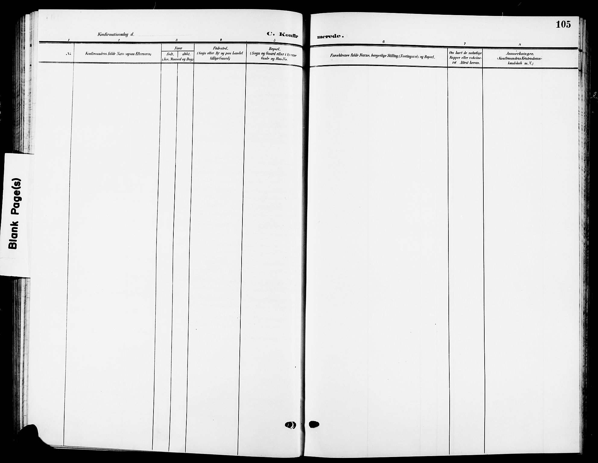 Nesodden prestekontor Kirkebøker, SAO/A-10013/G/Ga/L0002: Parish register (copy) no. I 2, 1905-1924, p. 105