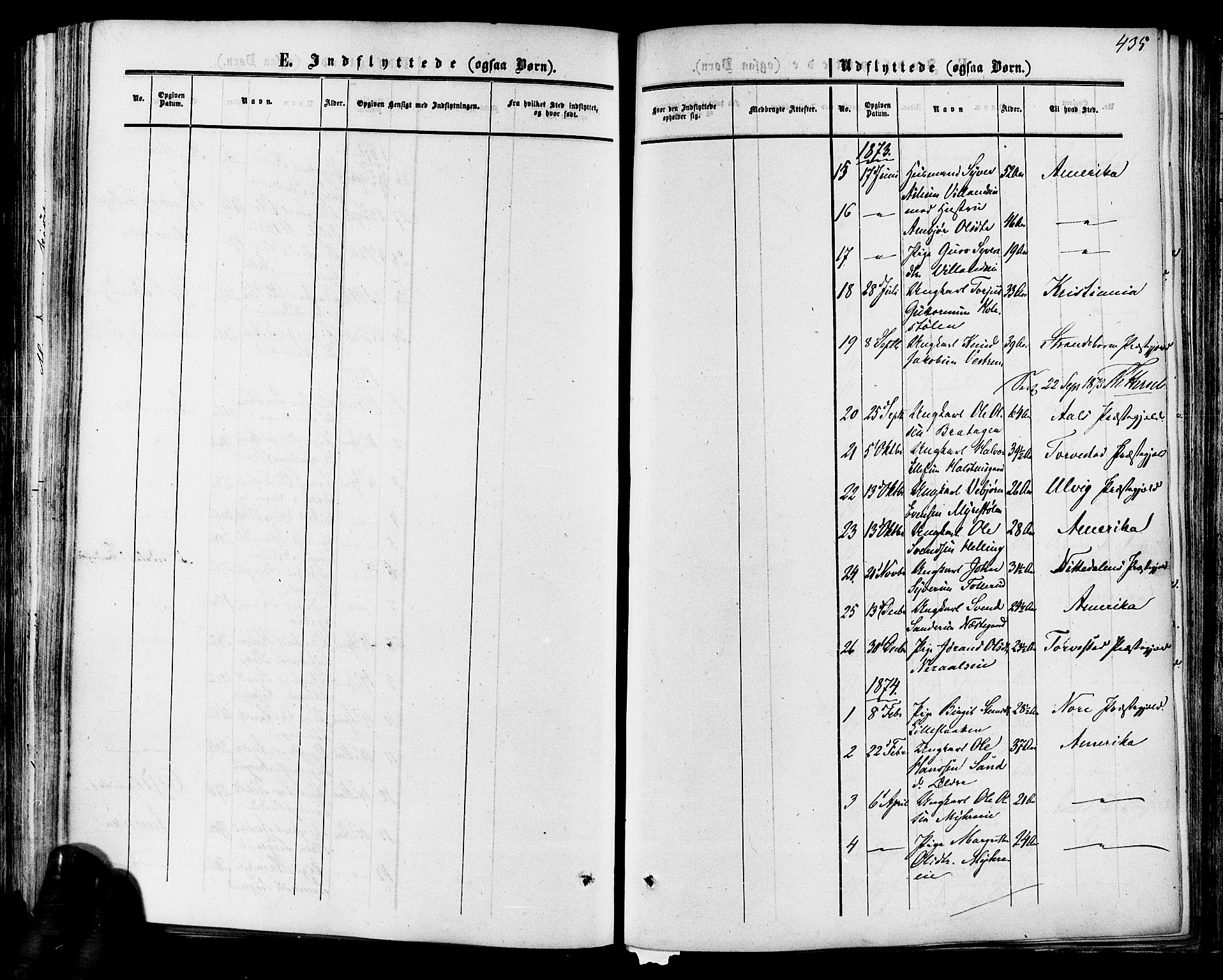 Hol kirkebøker, SAKO/A-227/F/Fa/L0002: Parish register (official) no. I 2, 1870-1886, p. 435