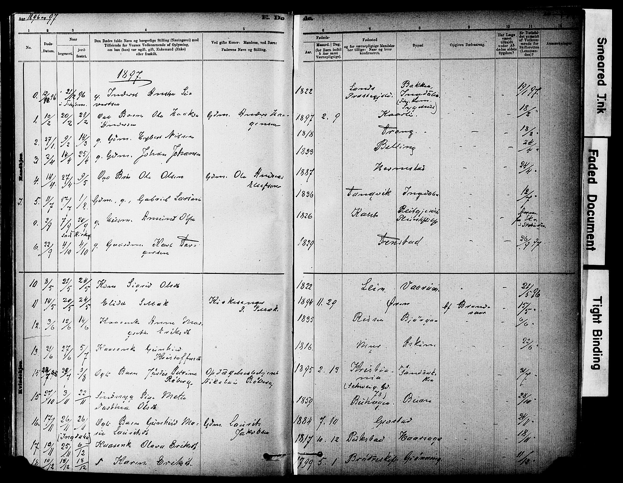 Ministerialprotokoller, klokkerbøker og fødselsregistre - Sør-Trøndelag, AV/SAT-A-1456/646/L0615: Parish register (official) no. 646A13, 1885-1900