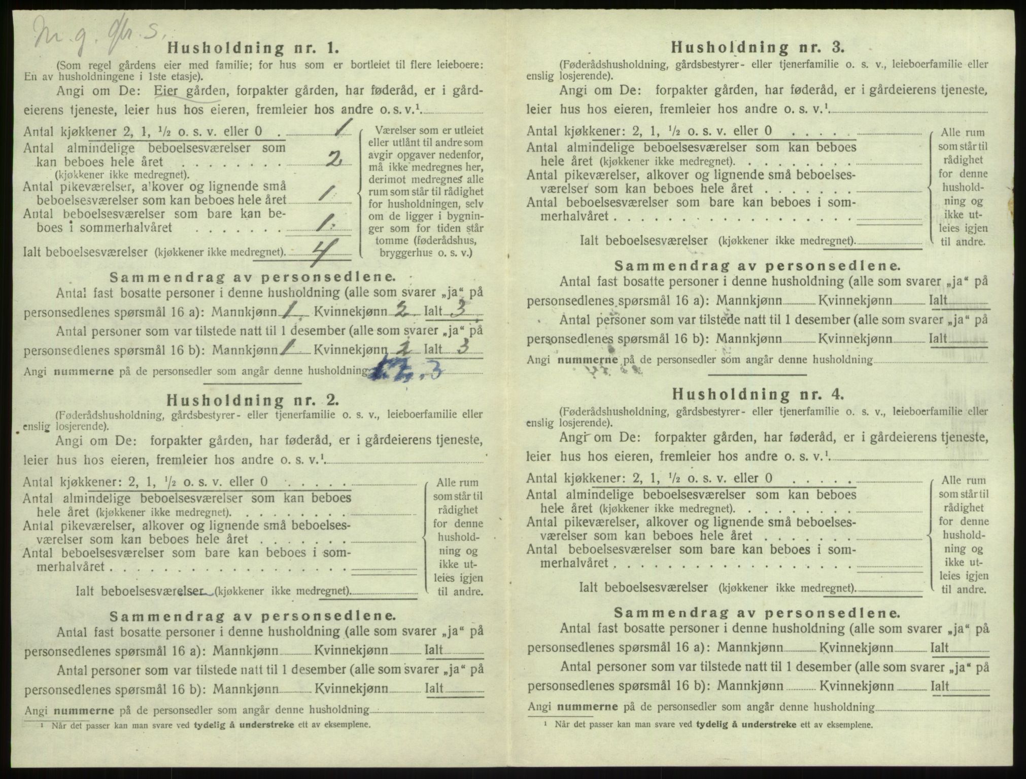 SAB, 1920 census for Lindås, 1920, p. 389