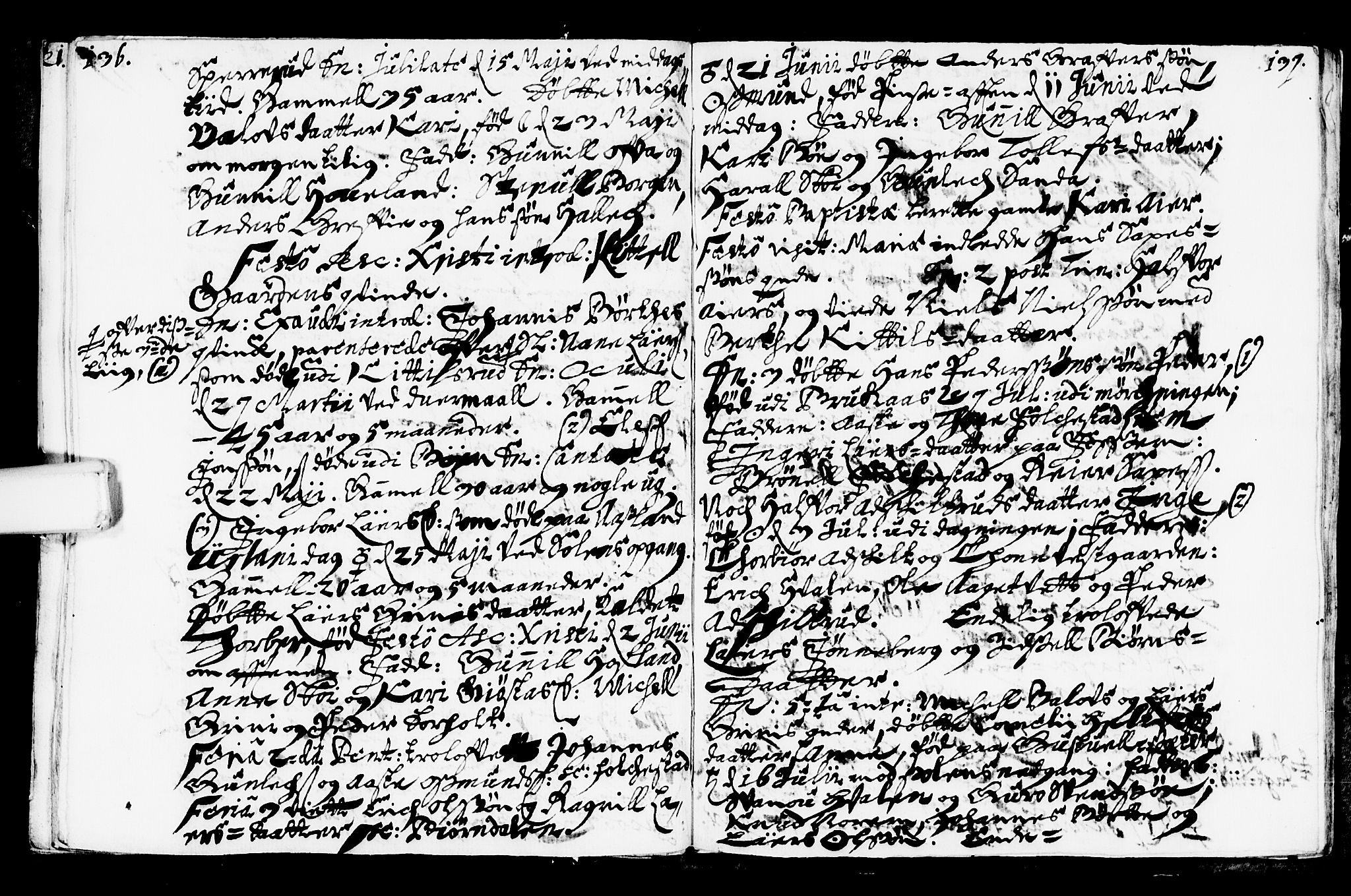 Bø kirkebøker, SAKO/A-257/F/Fa/L0001: Parish register (official) no. 1, 1689-1699, p. 136-137