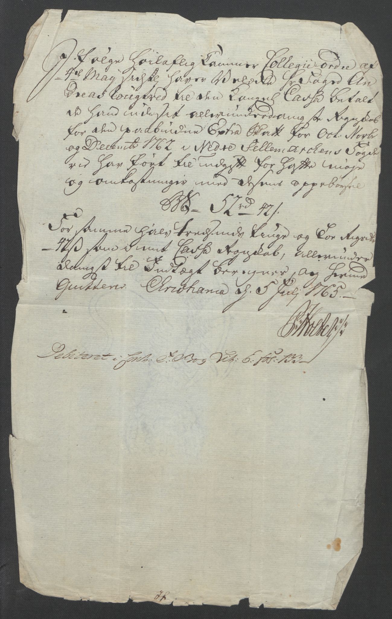 Rentekammeret inntil 1814, Reviderte regnskaper, Fogderegnskap, AV/RA-EA-4092/R37/L2239: Ekstraskatten Nedre Telemark og Bamble, 1762-1763, p. 361