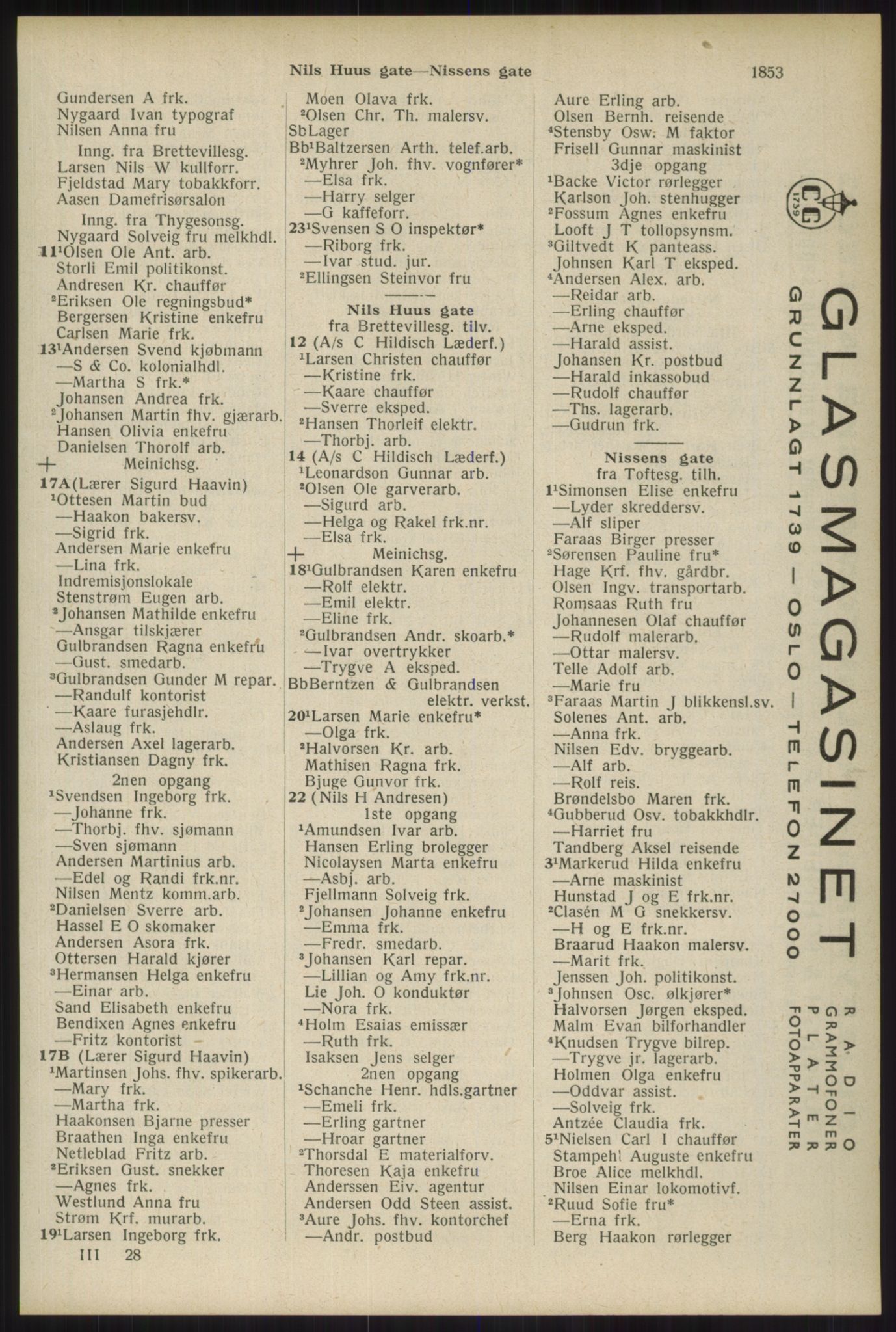 Kristiania/Oslo adressebok, PUBL/-, 1934, p. 1853