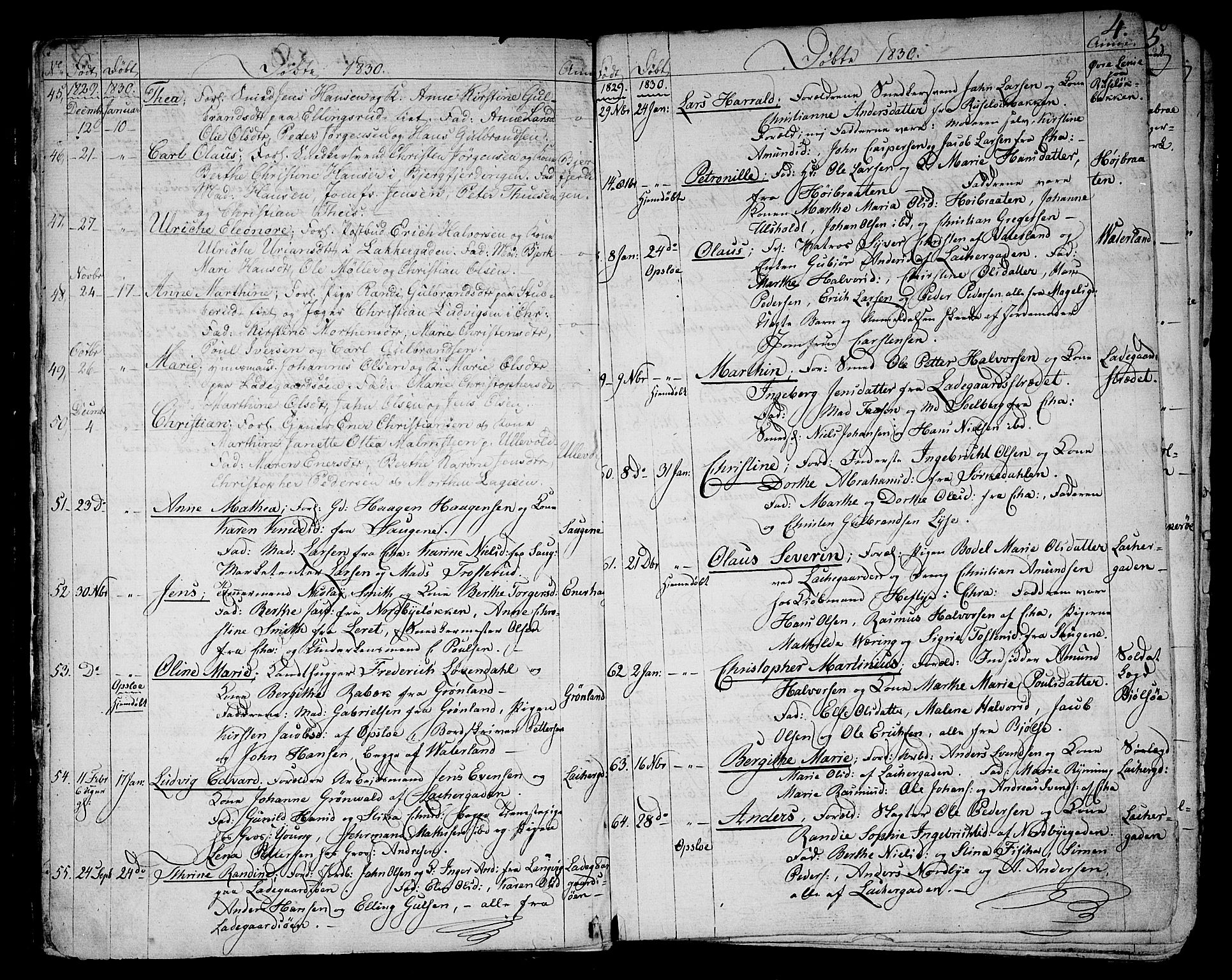 Aker prestekontor kirkebøker, AV/SAO-A-10861/G/L0006: Parish register (copy) no. 6, 1830-1838, p. 4