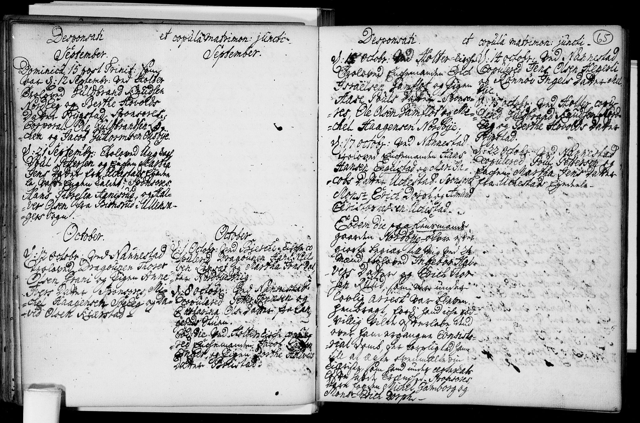 Nannestad prestekontor Kirkebøker, AV/SAO-A-10414a/F/Fa/L0005: Parish register (official) no. I 5, 1729-1738, p. 65