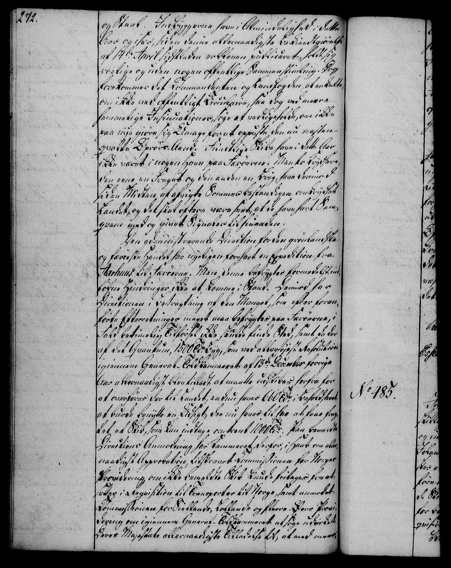 Rentekammeret, Kammerkanselliet, RA/EA-3111/G/Gg/Gga/L0019: Norsk ekspedisjonsprotokoll med register (merket RK 53.19), 1807-1810, p. 272