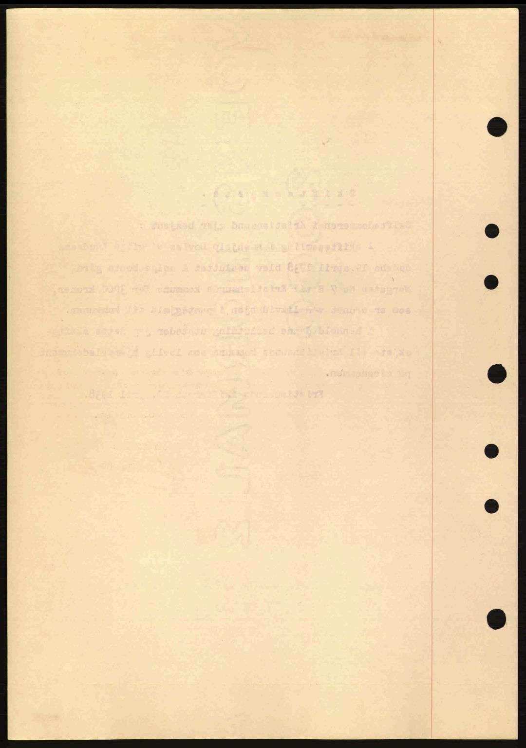 Kristiansund byfogd, AV/SAT-A-4587/A/27: Mortgage book no. 30, 1936-1941, Diary no: : 250/1938