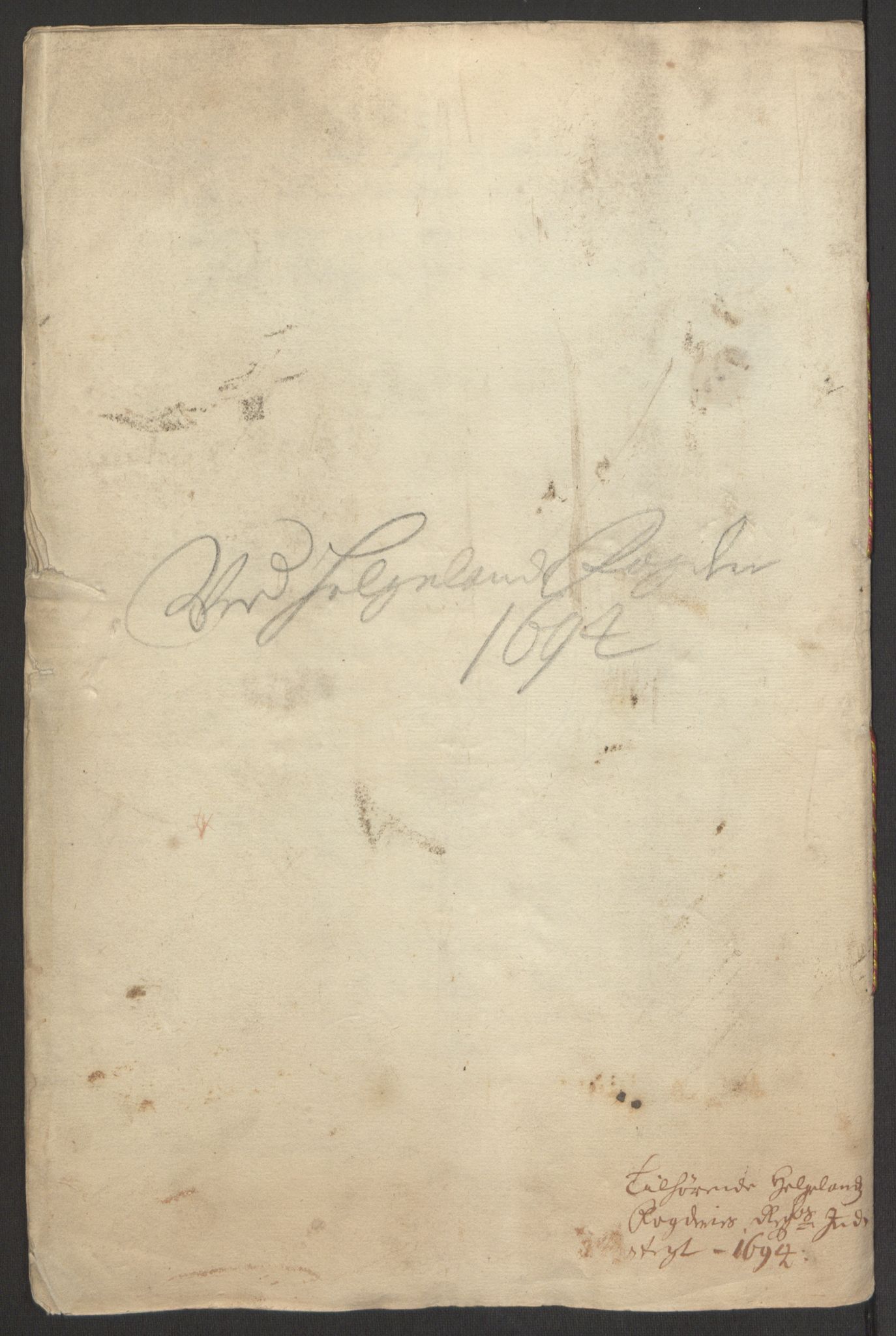 Rentekammeret inntil 1814, Reviderte regnskaper, Fogderegnskap, RA/EA-4092/R65/L4505: Fogderegnskap Helgeland, 1693-1696, p. 269