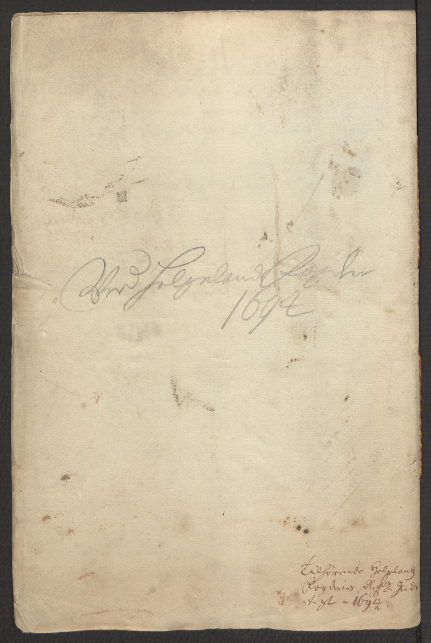 Rentekammeret inntil 1814, Reviderte regnskaper, Fogderegnskap, AV/RA-EA-4092/R65/L4505: Fogderegnskap Helgeland, 1693-1696, p. 269