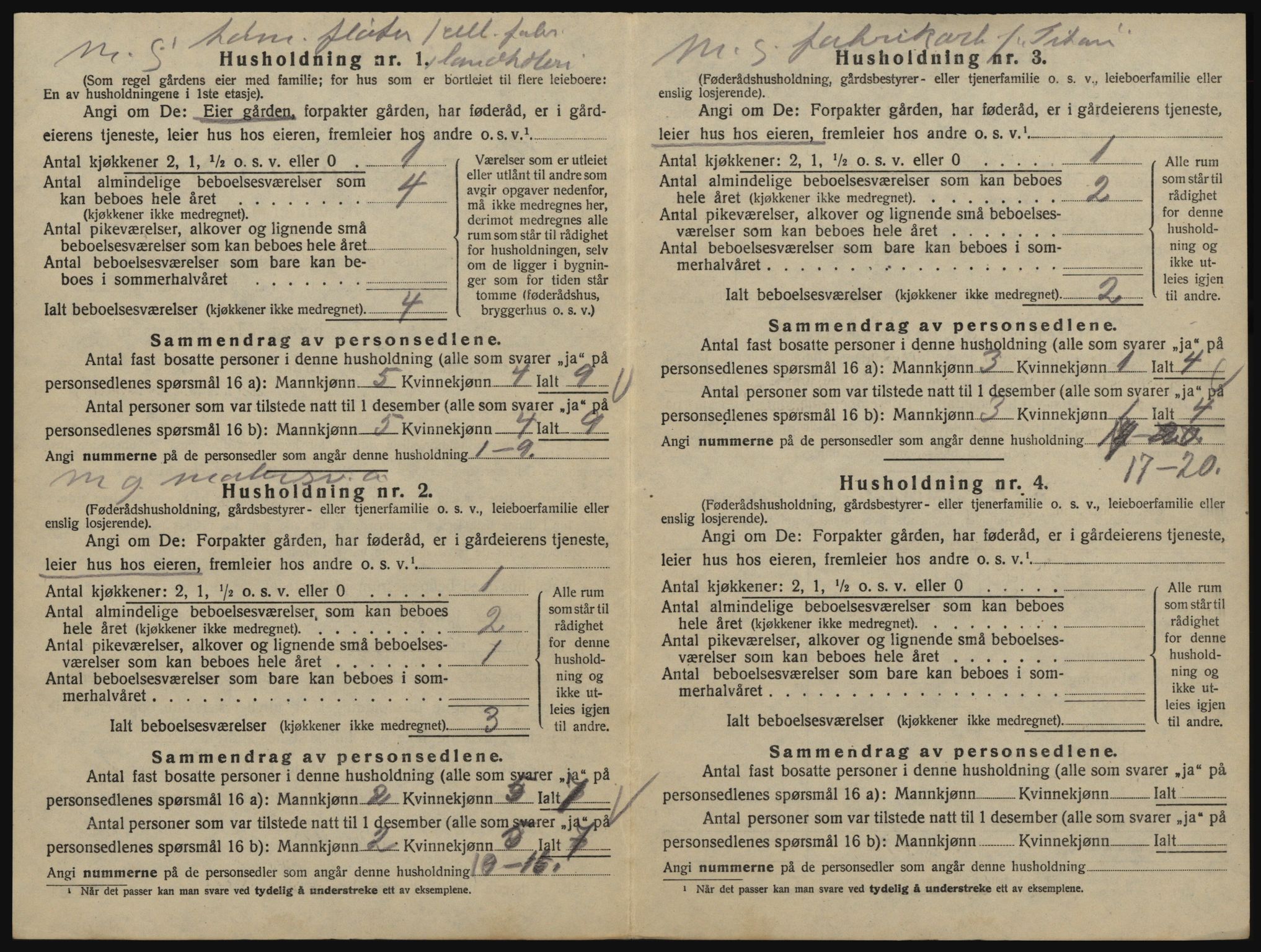 SAO, 1920 census for Glemmen, 1920, p. 2742