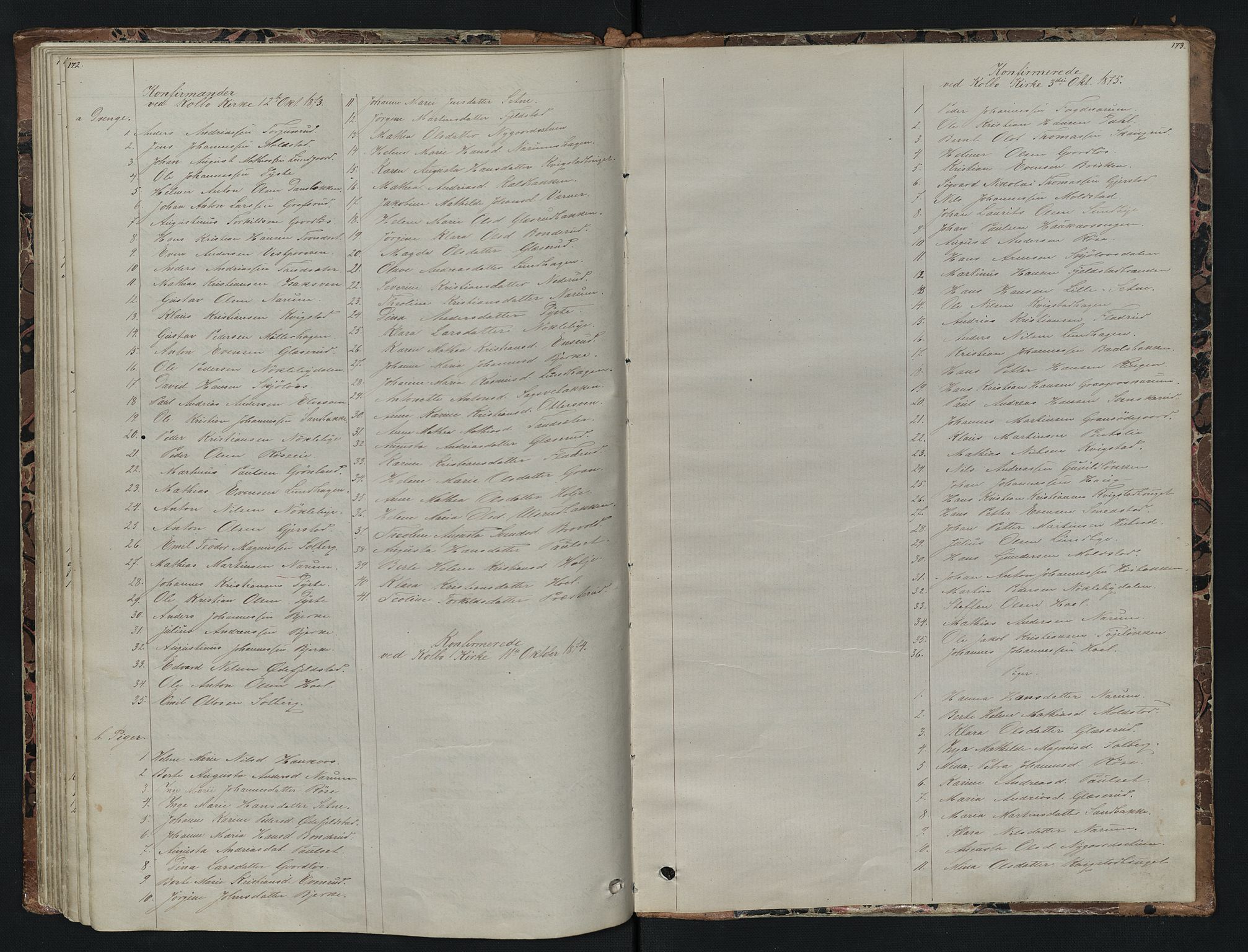 Vestre Toten prestekontor, SAH/PREST-108/H/Ha/Hab/L0007: Parish register (copy) no. 7, 1872-1900, p. 172-173