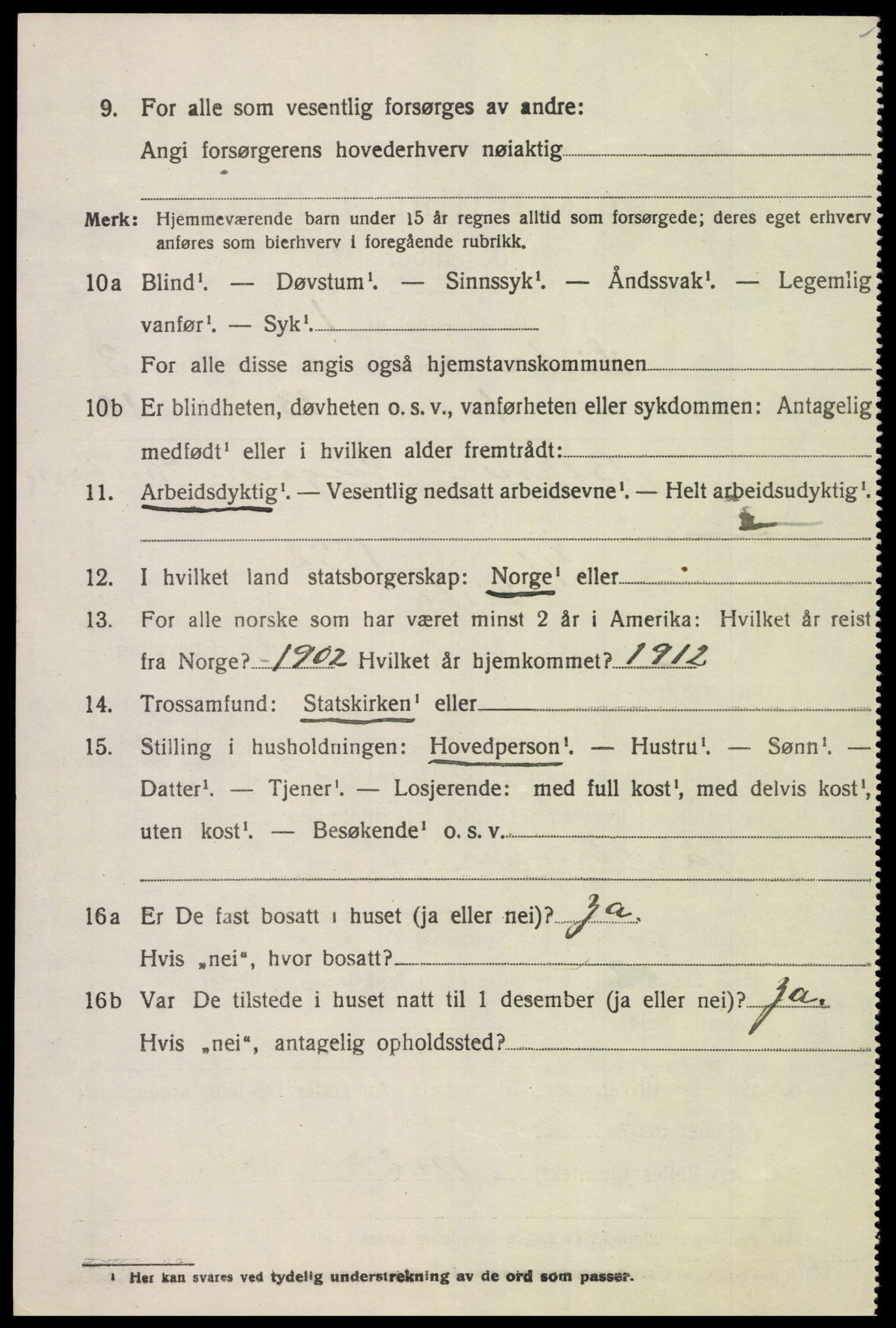 SAK, 1920 census for Lista, 1920, p. 4418